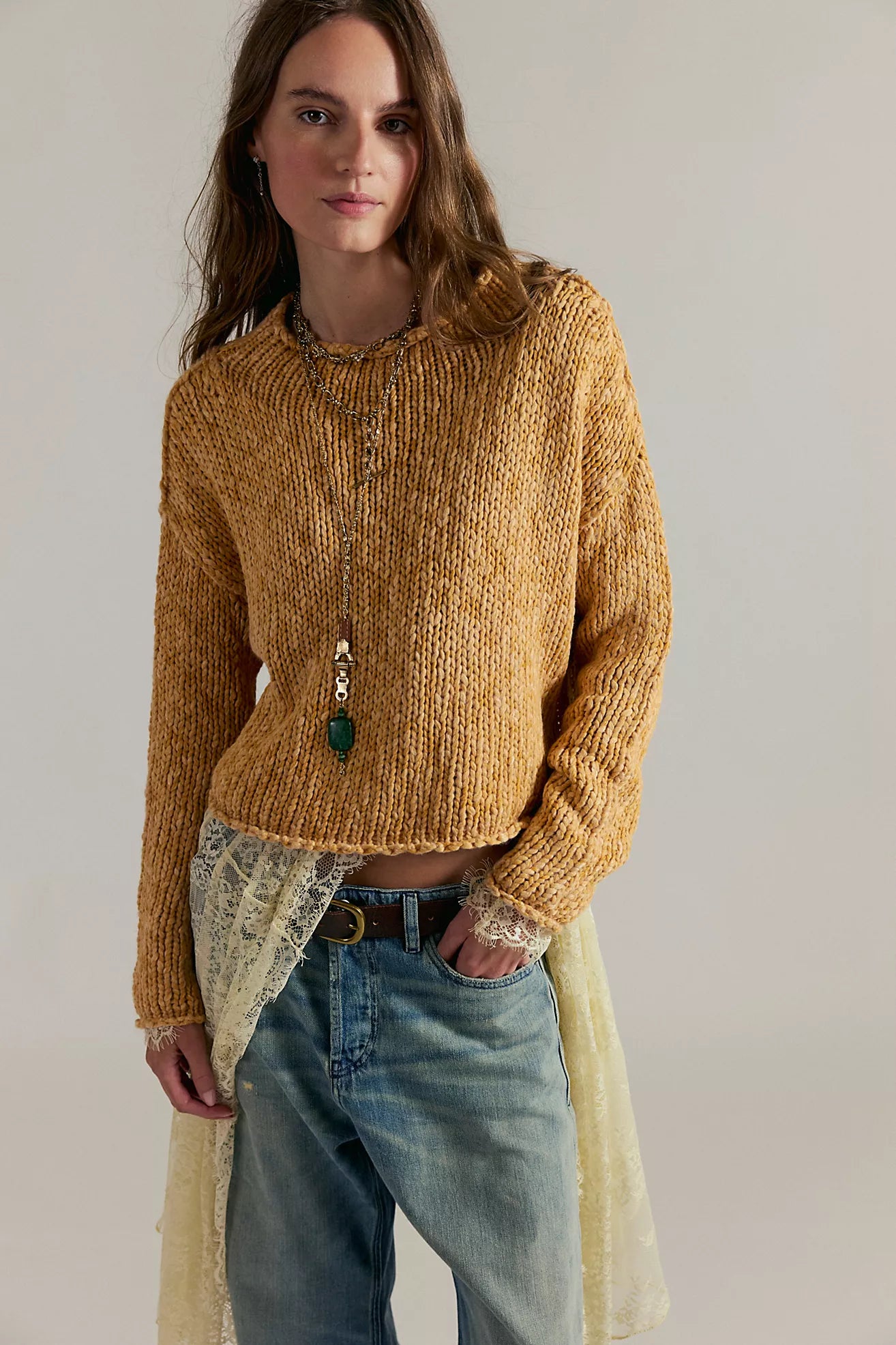 Free People- Opal Rollneck Knit Sweater