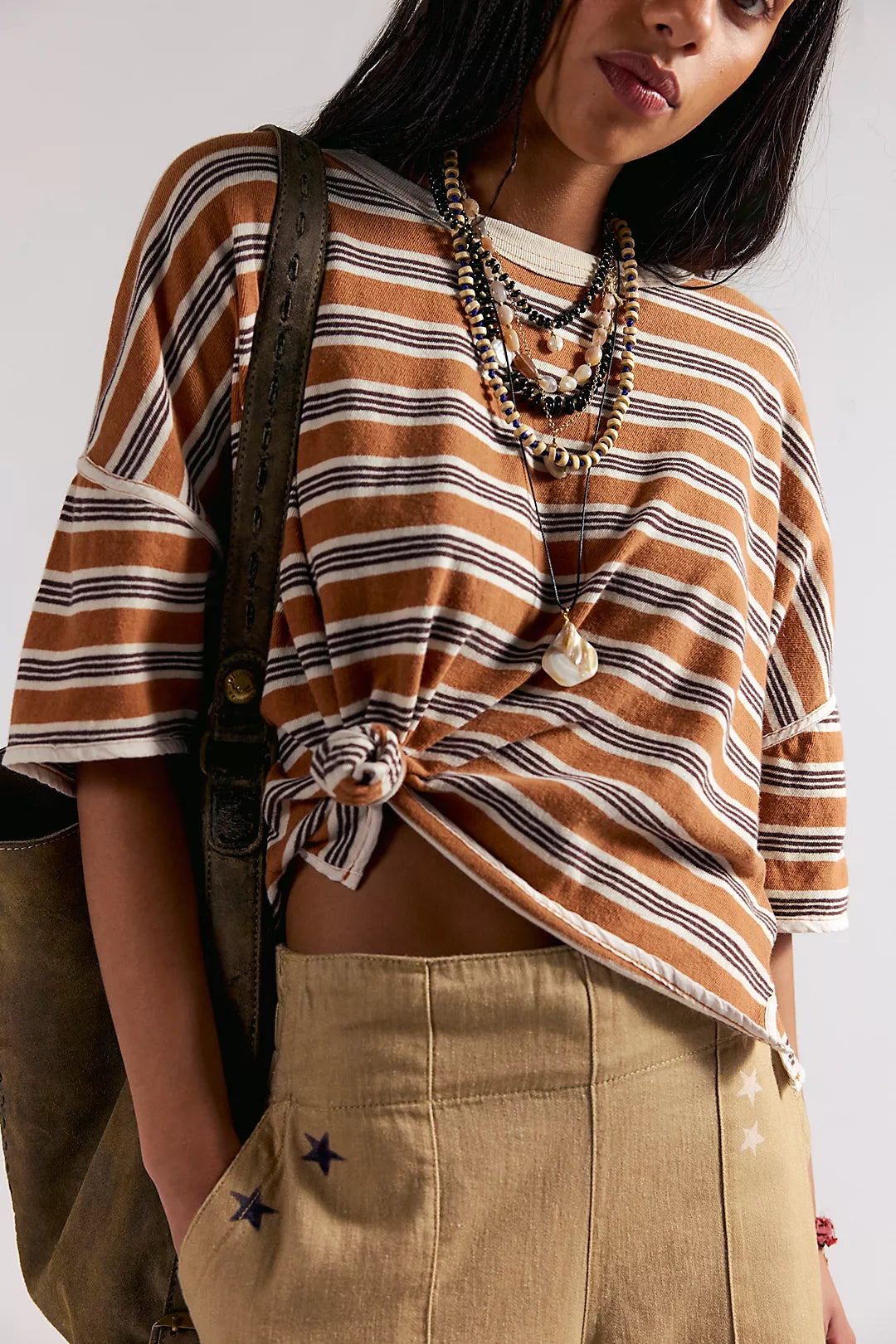 Free People- We The Free Clean Rugby Tee