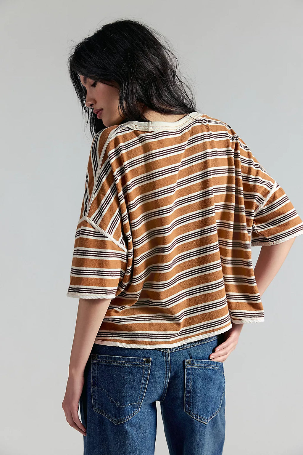 Free People- We The Free Clean Rugby Tee