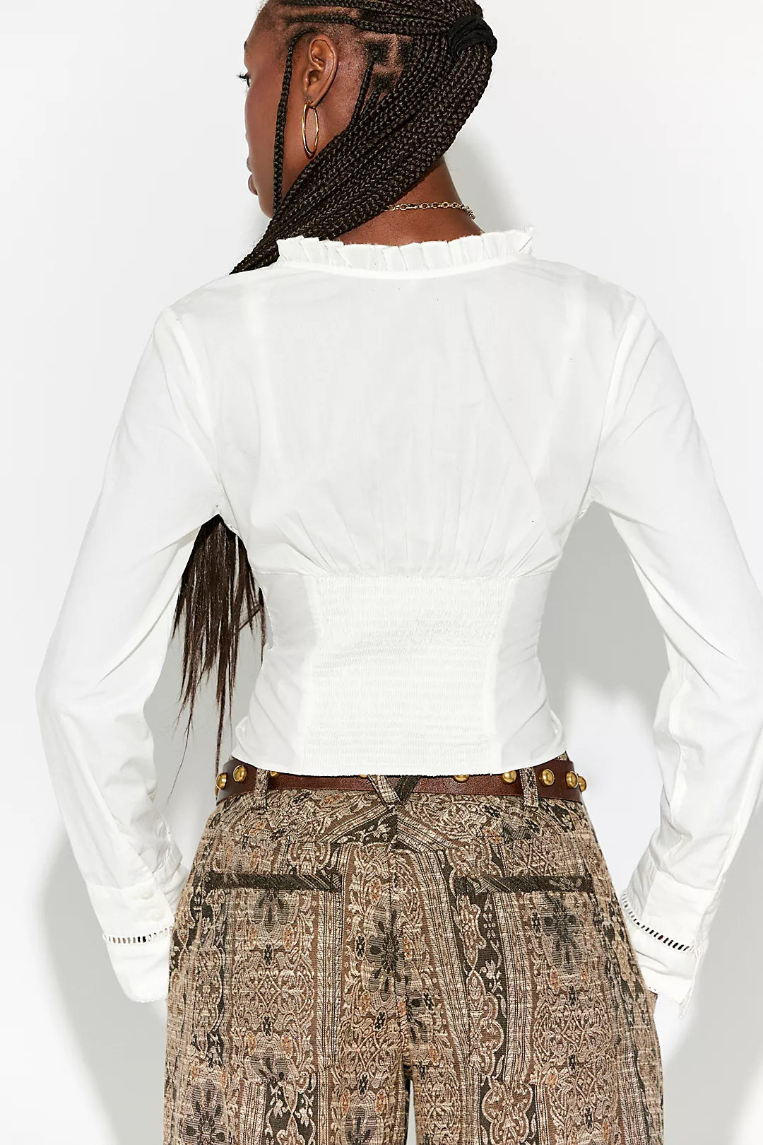 Free People- Frankie Corset Long Sleeve Top