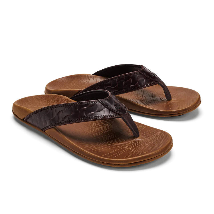 OluKai- Hikianalia Men’s Leather Beach Sandals