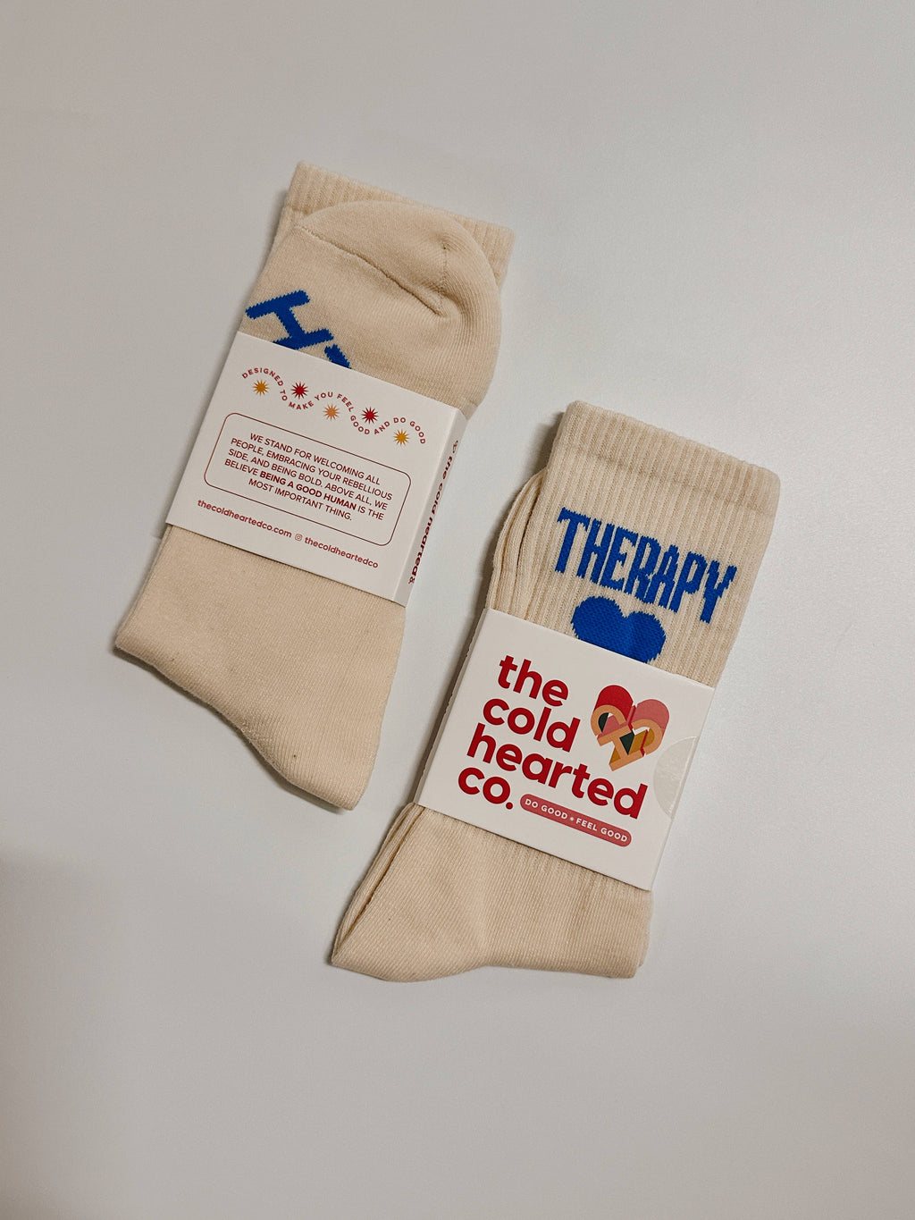 Cold Hearted Collective- Cute Therapy Crew Socks