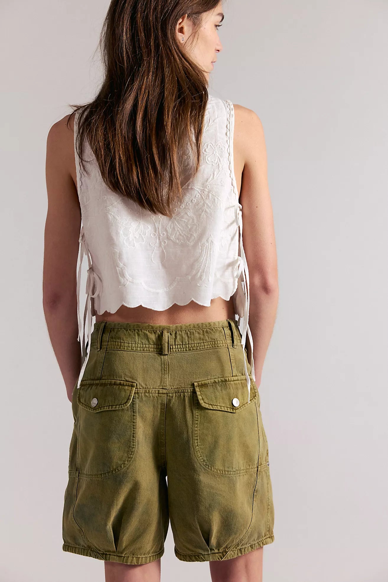 Free People- Wild Rebel Barrel Shorts