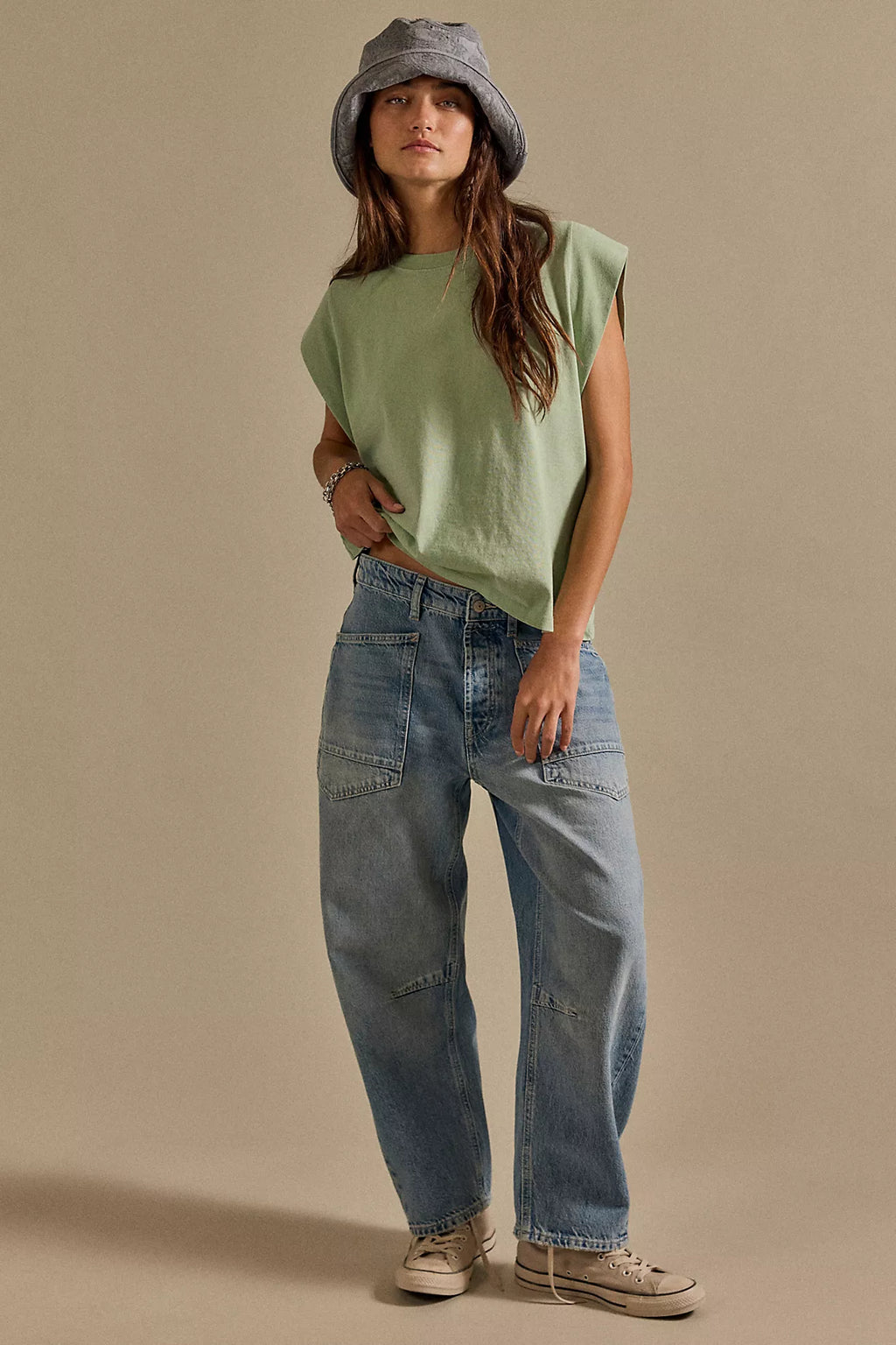 Free People- We The Free Minimalist Moxie Barrel Jeans