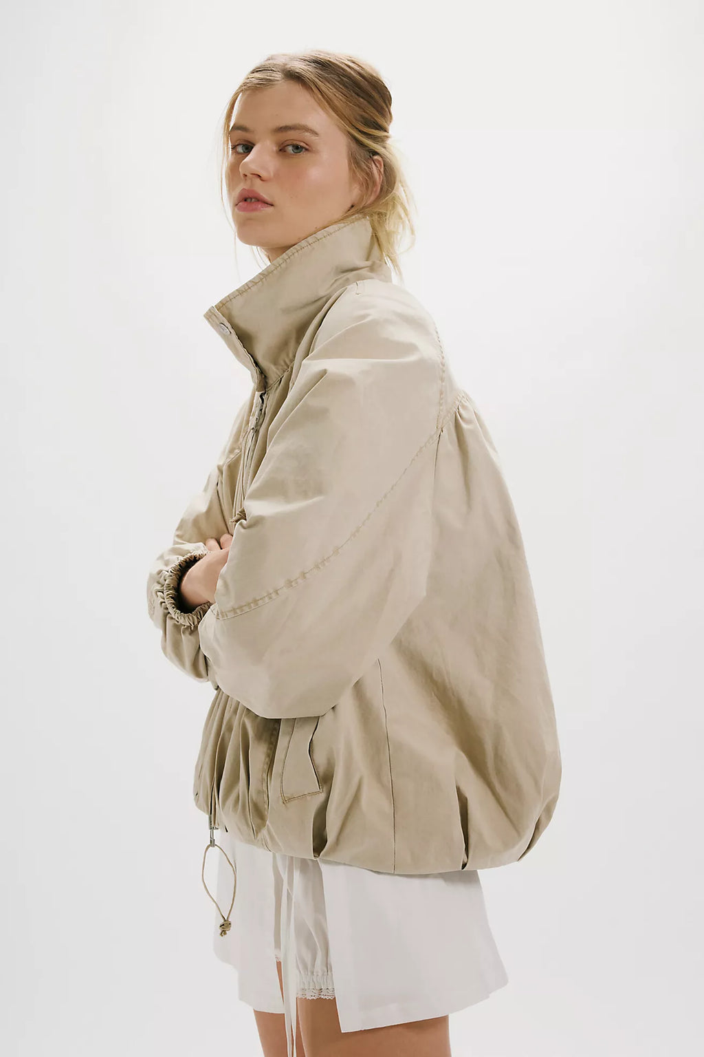 Free People- Chelsea Funnel-Neck Jacket