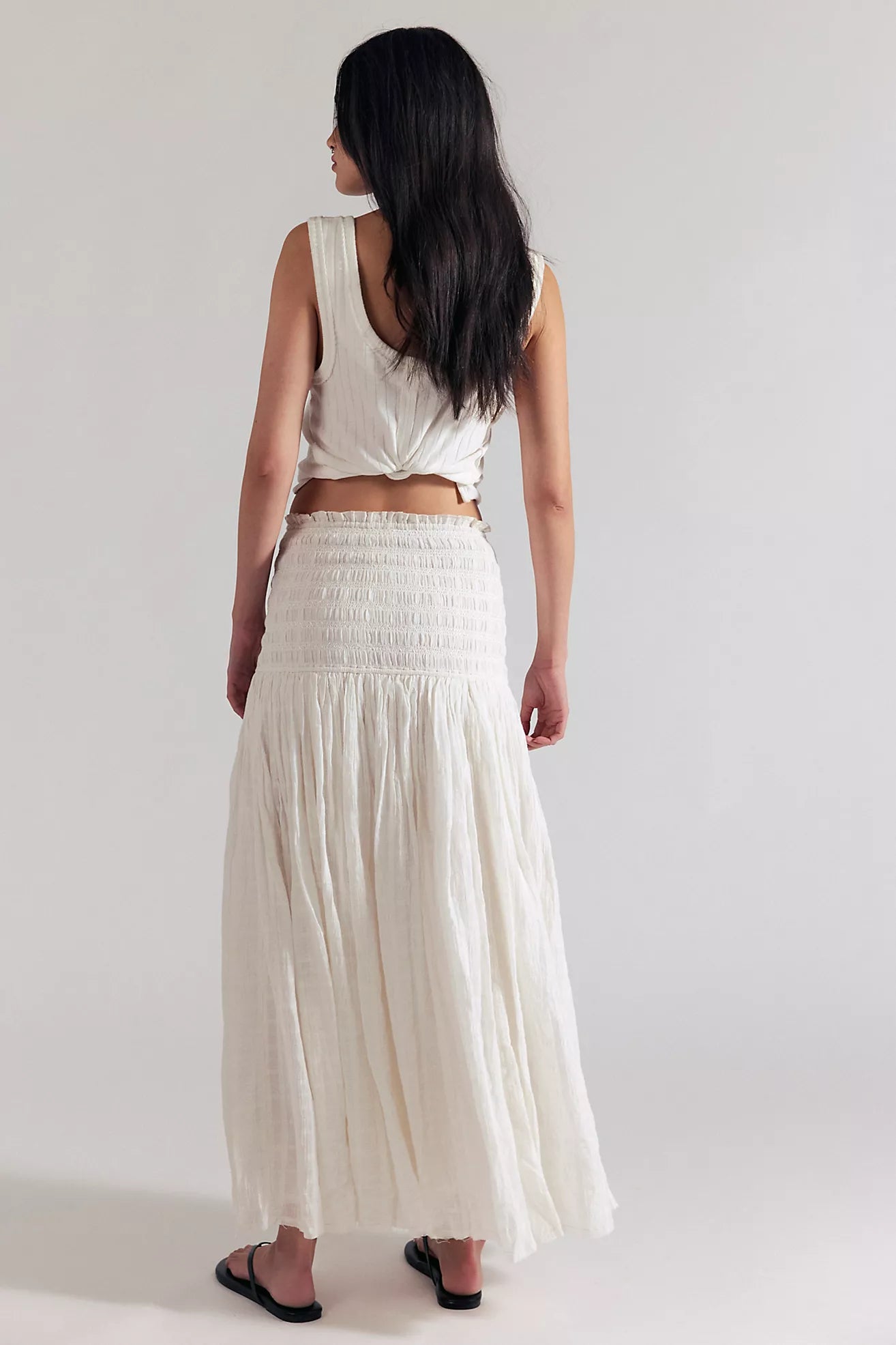 Free People- Raven Solid Convertible Maxi Skirt