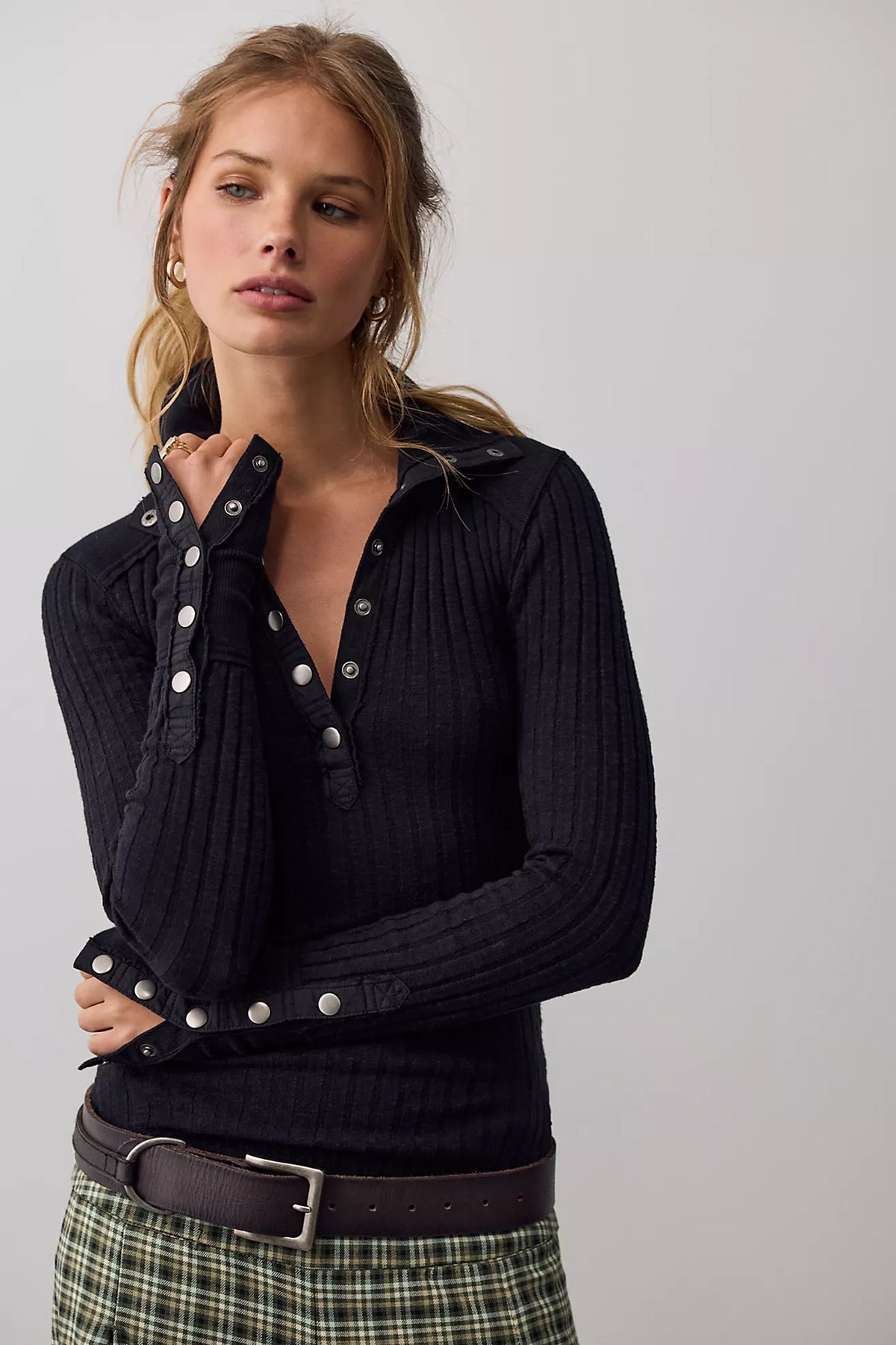 Free People- We The Free Surplus Cuff Top