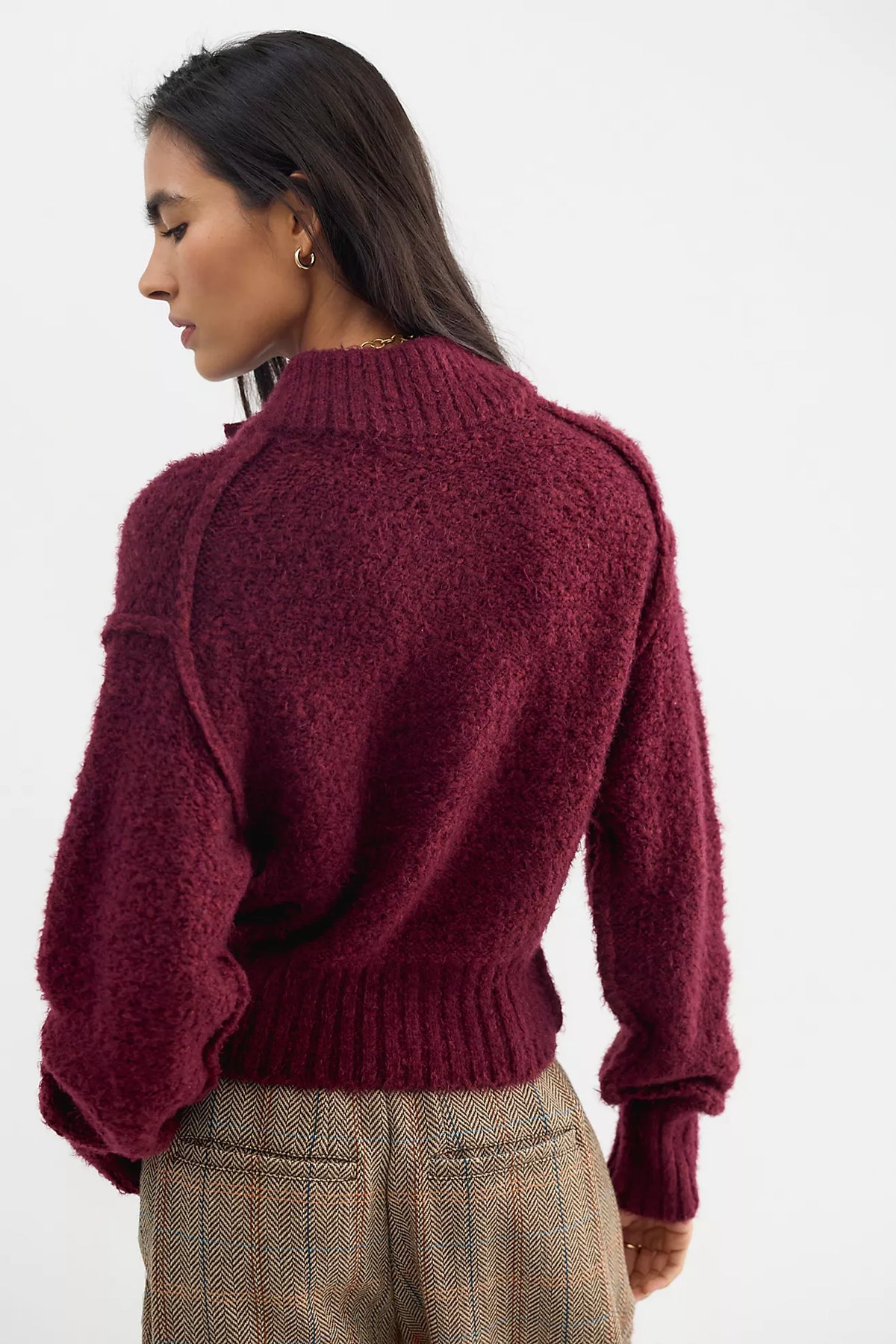 Free People- Tucked Henley Pullover