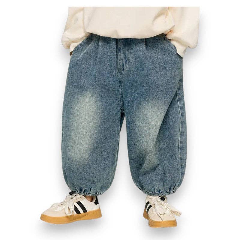 Best Day Ever- The Denim Jogger Kids Denim Baggy Pant