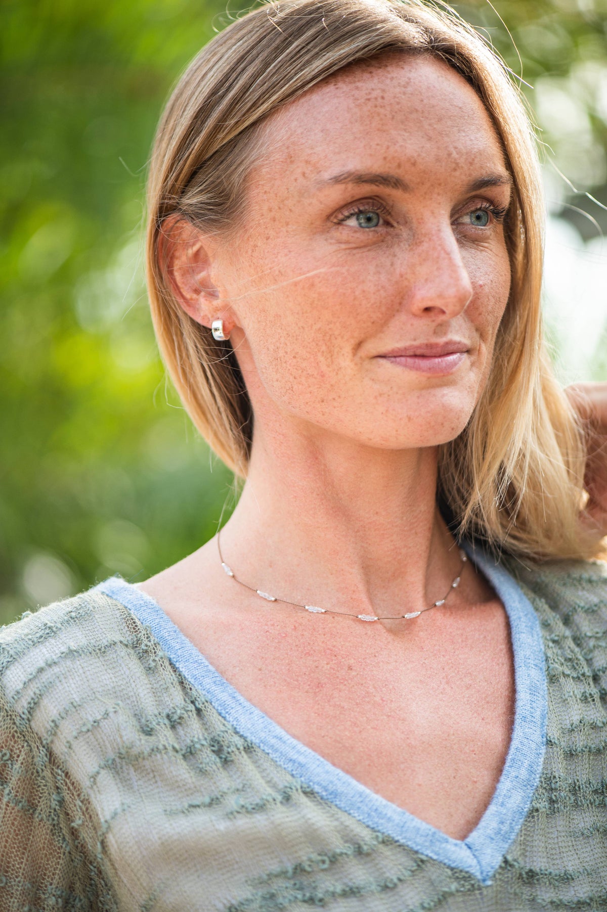 Bronwen Jewelry- Gemstone Trail Necklace