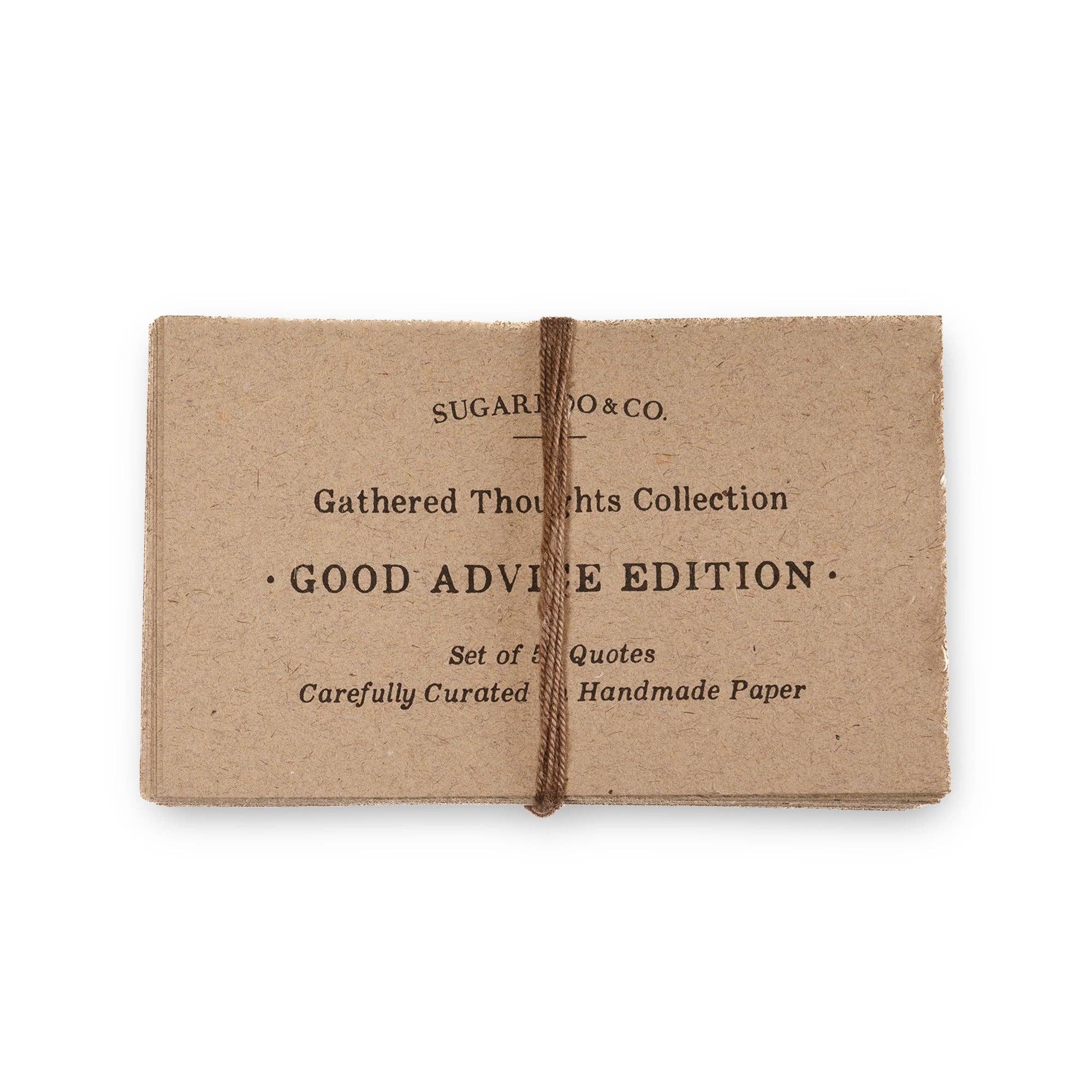 Sugarboo & Co- 50 Gathered Thoughts of Good Advice on Handmade Paper