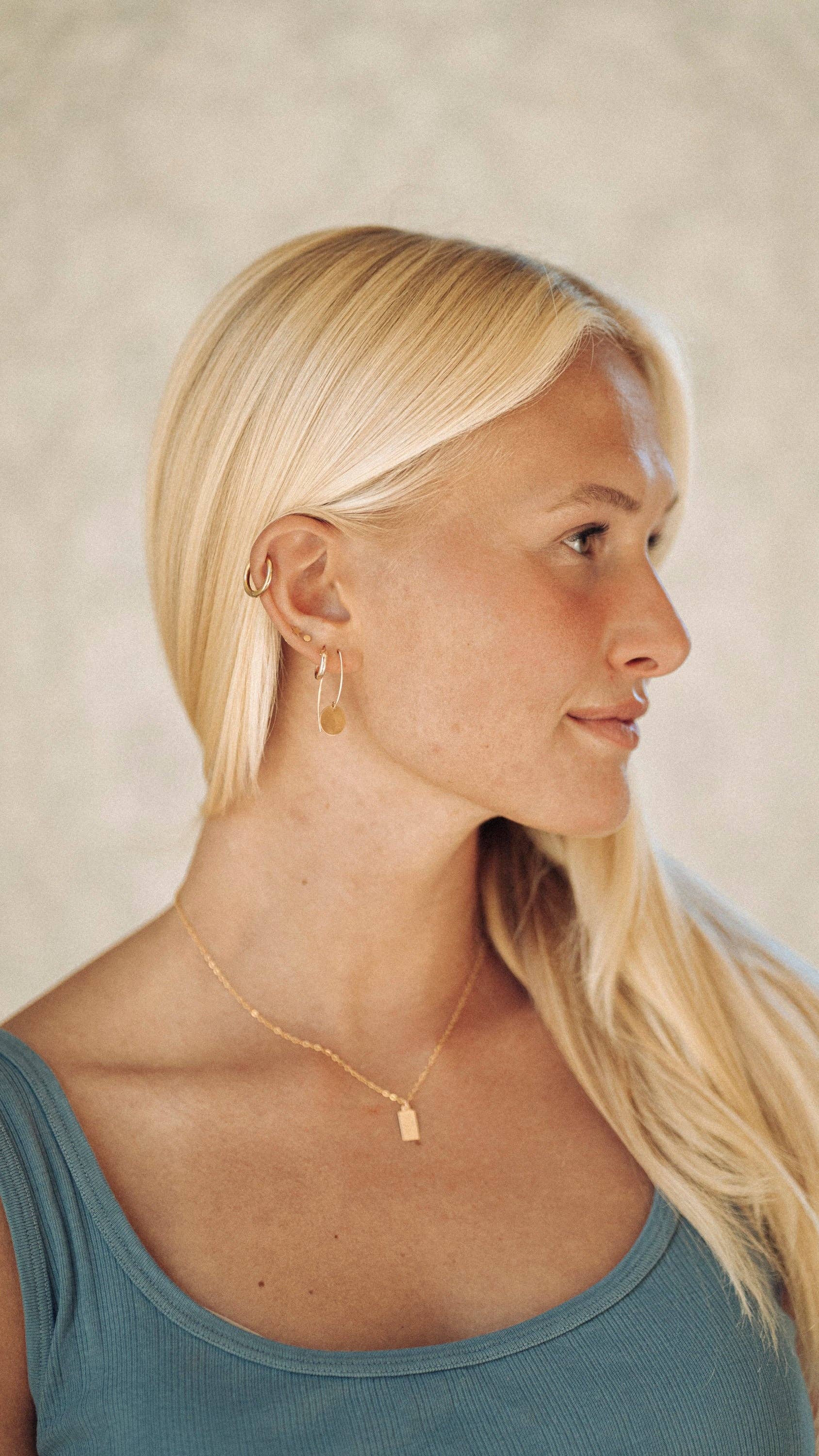 Reva Grey- Dainty Dot Earring