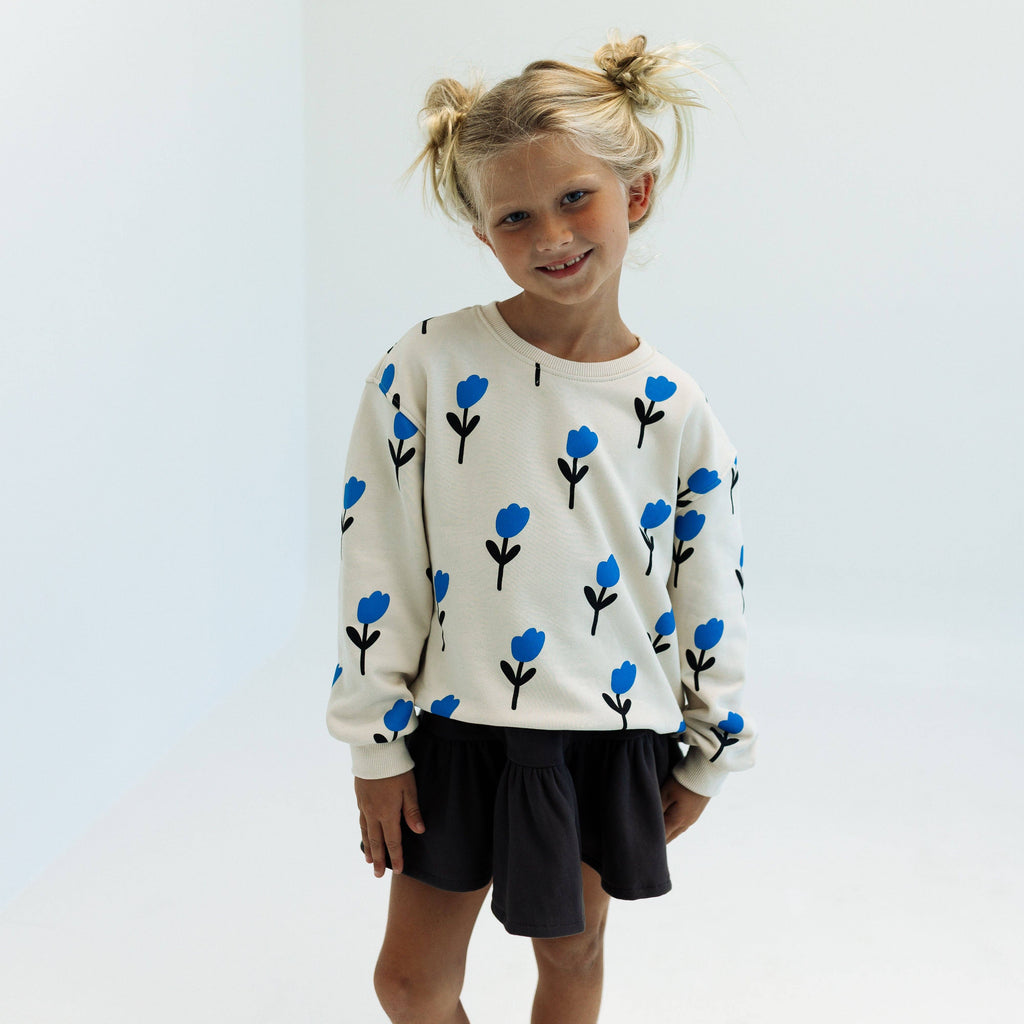 Minimalist Folk Co.- TULIPS | oversized pullover | KIDS