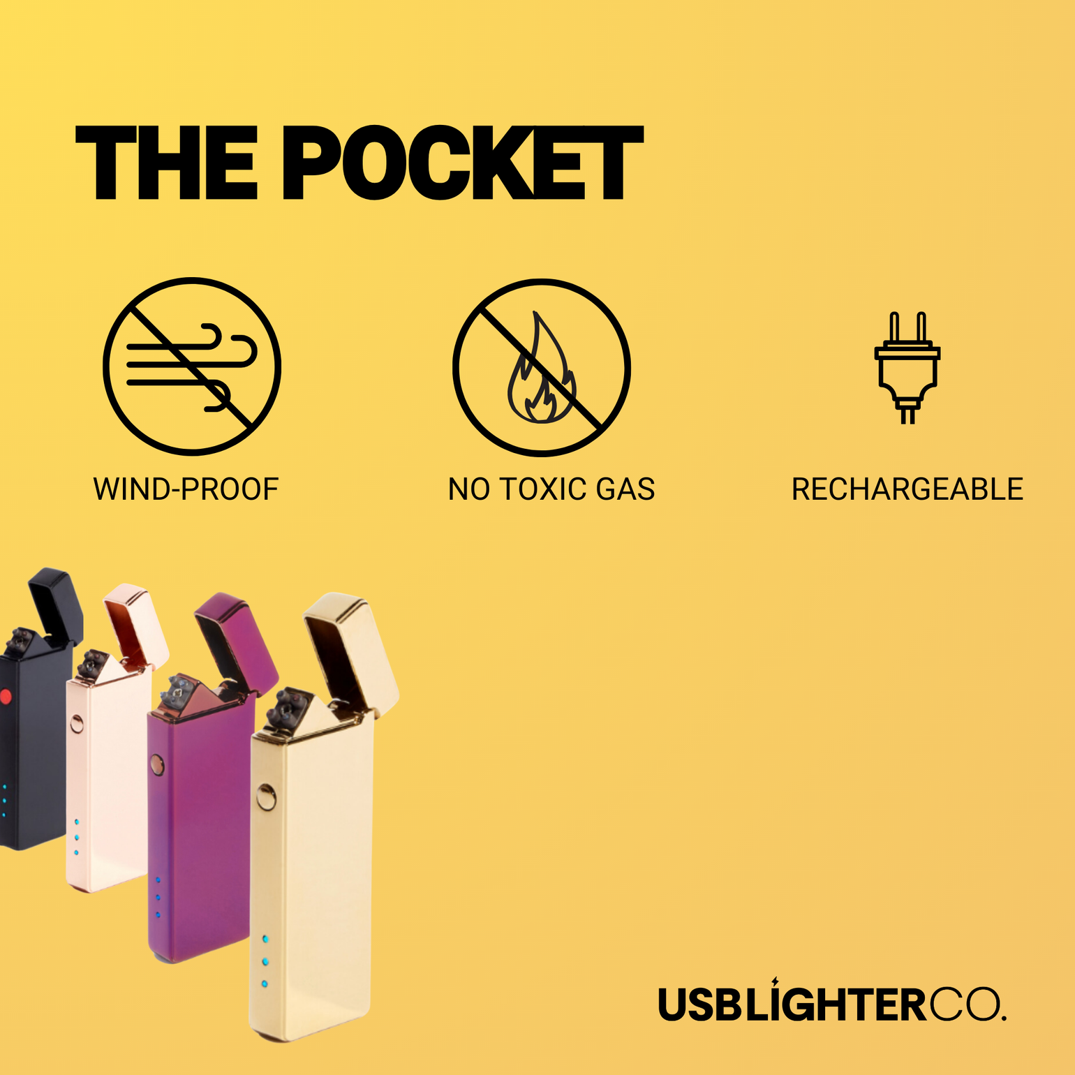 The USB Lighter Company- Pocket Electric Arc Lighter