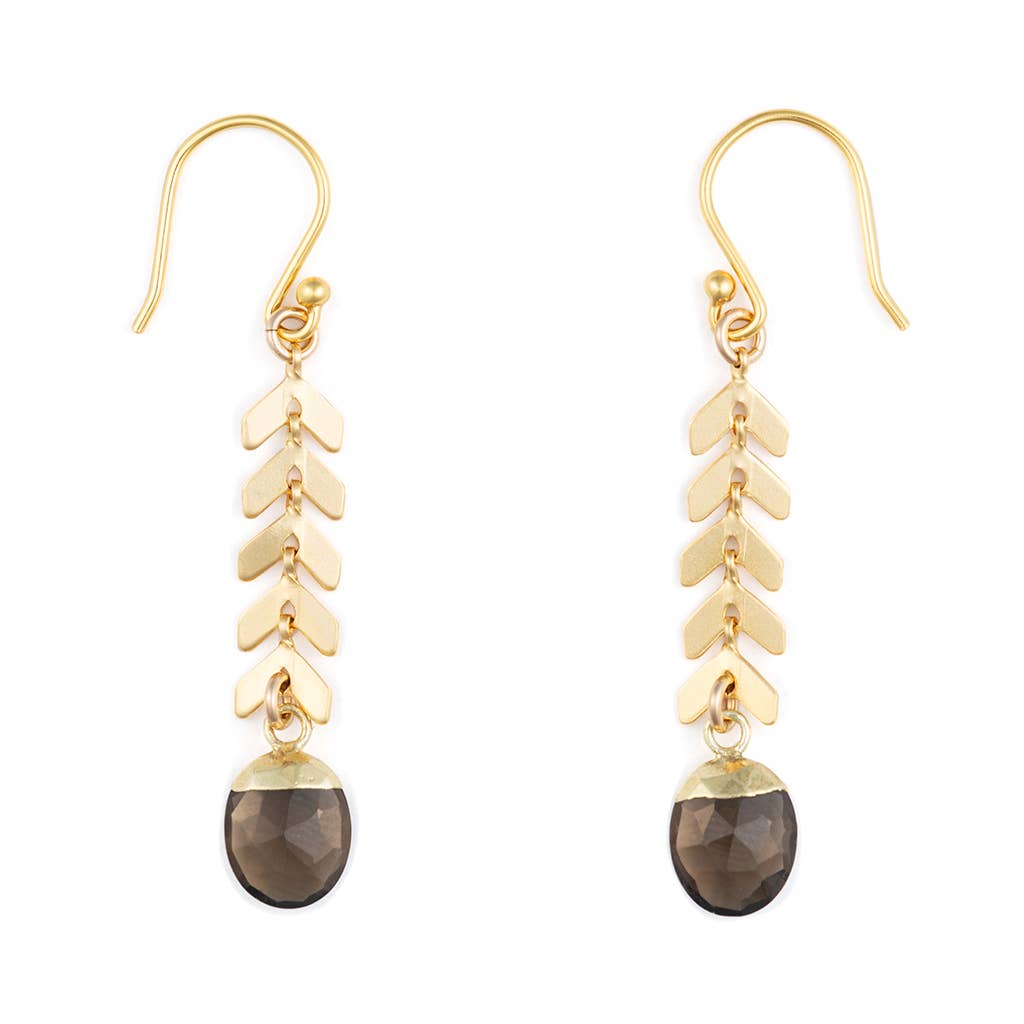 Bronwen Jewelry- Gemstone Cascade Earrings