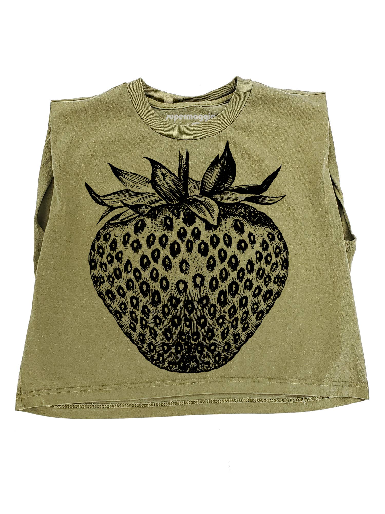 Supermaggie- Strawberry Maisie Heavyweight Muscle Tee