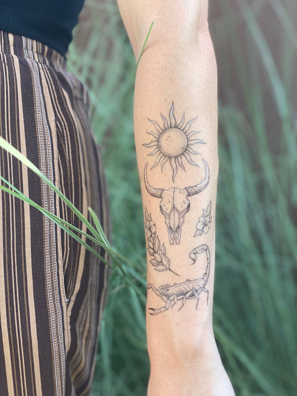 NatureTats - Sunlit South Temporary Tattoo