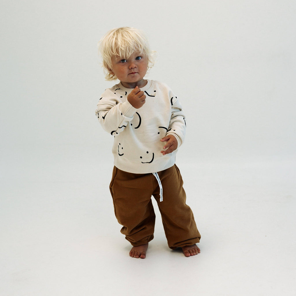 Minimalist Folk Co.- SMILES ALL OVER | oversized pullover | KIDS