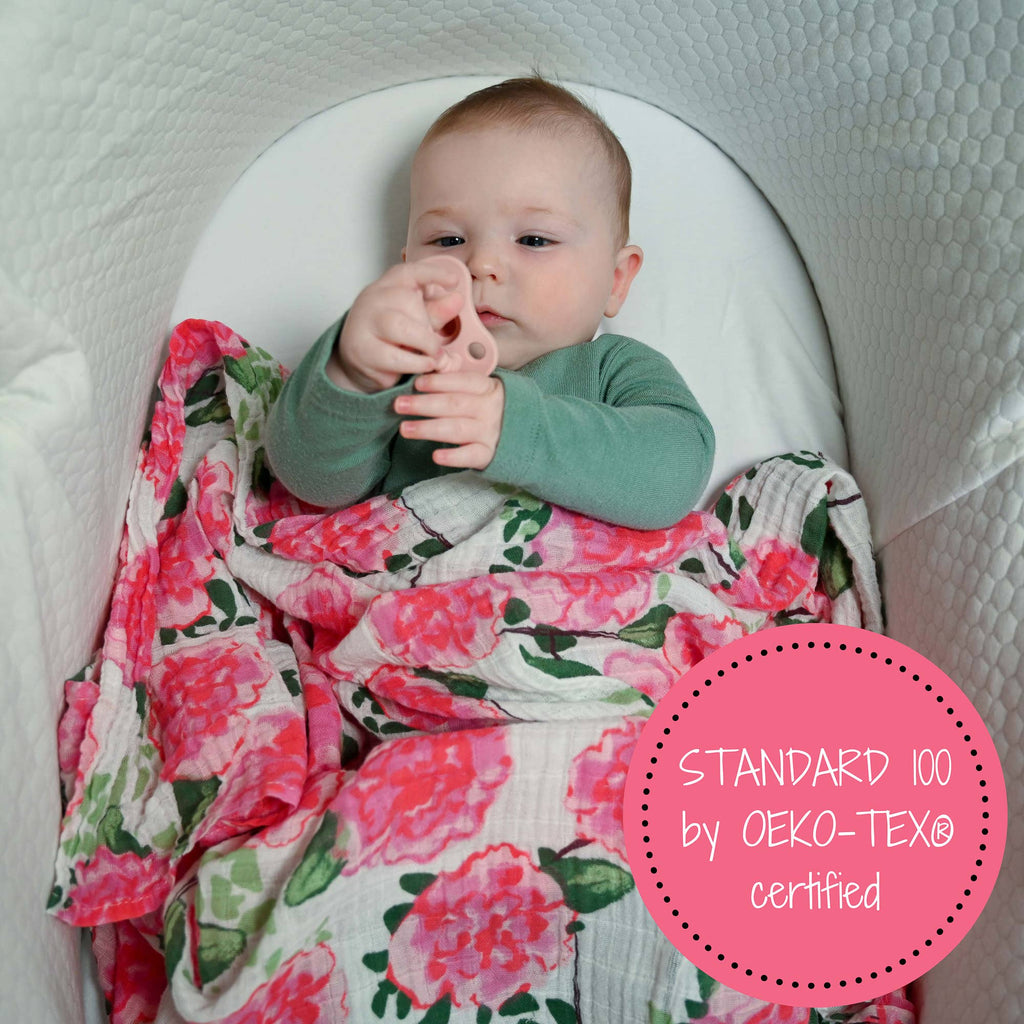 LollyBanks- Live Life in Full Bloom Baby Muslin Swaddle Blanket