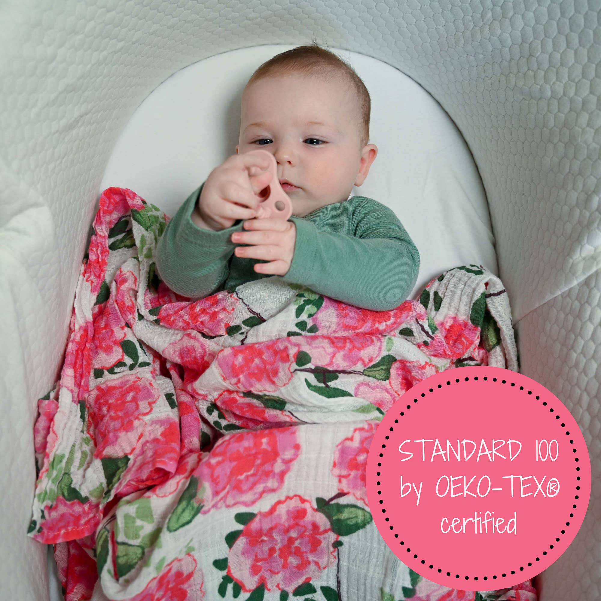 LollyBanks- Live Life in Full Bloom Baby Muslin Swaddle Blanket