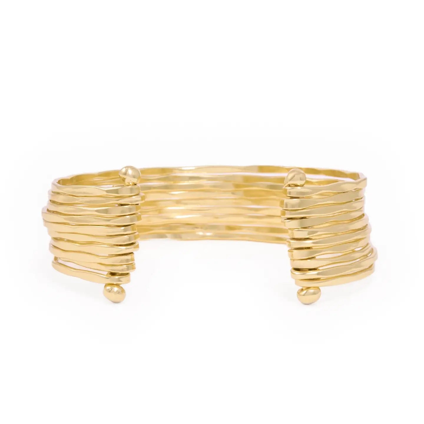 Ink + Alloy- Louisa Multi Strand Cuff Brass