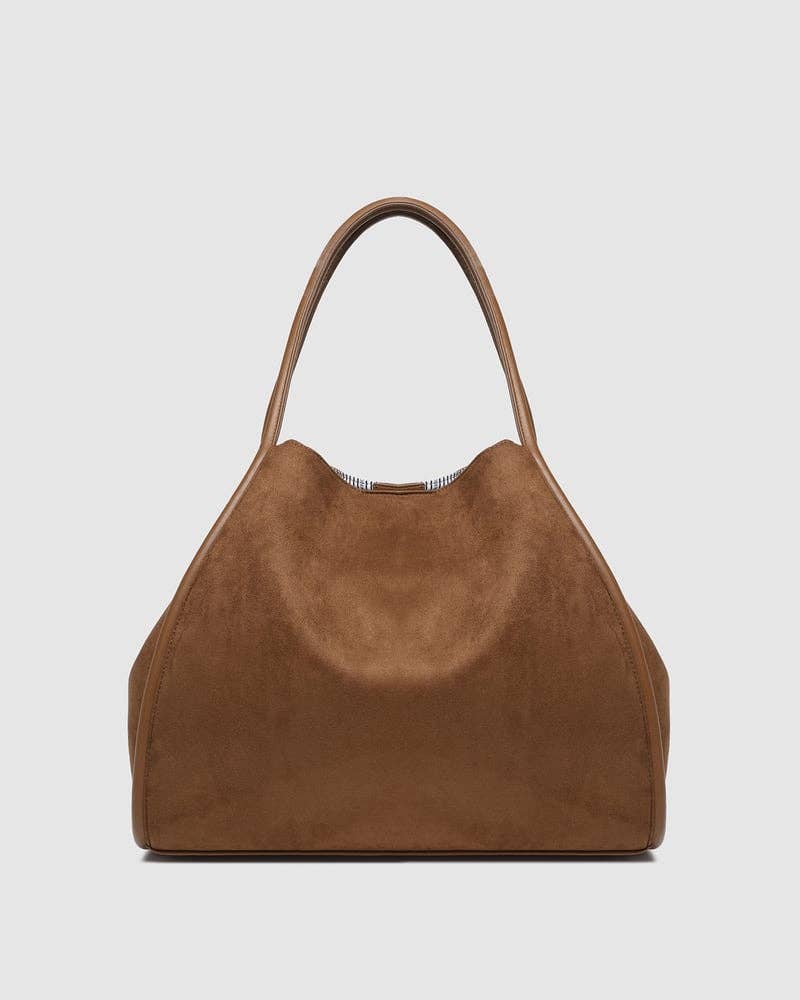 Louenhide- Shoulder Bag  - Vegan Suede Tan | Sutton
