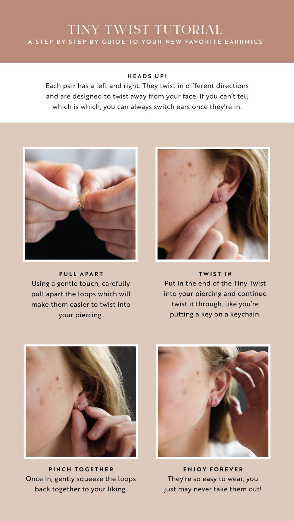 Hello Adorn- Tiny Twist Earrings | 14kt Gold Fill + Sterling Silver