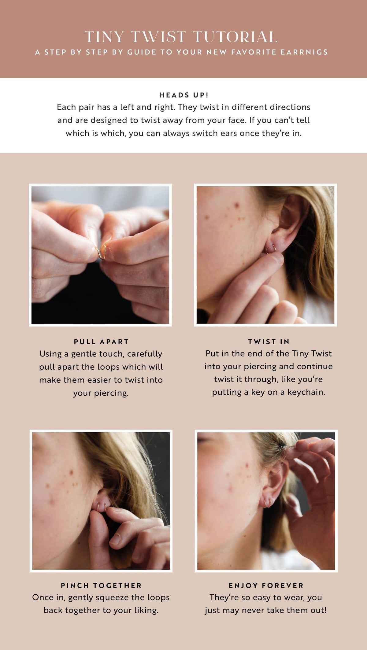 Hello Adorn- Tiny Twist Earrings | 14kt Gold Fill + Sterling Silver