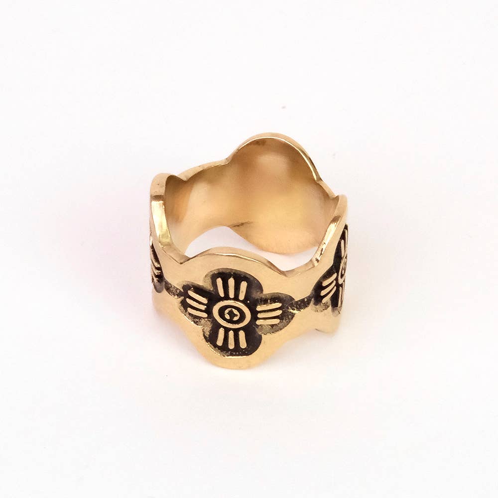 Handker- Gladys Brass Bandana Slide Ring