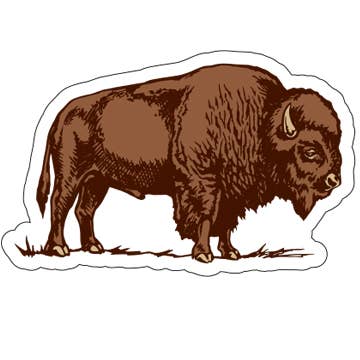 Counter Couture- Bison Sticker | Buffalo | Die Cut | Gifts