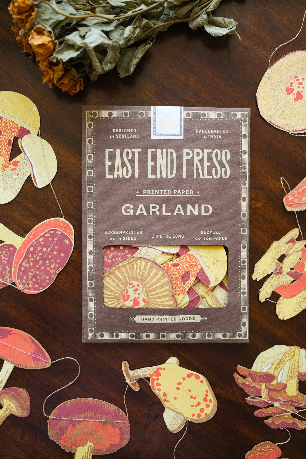 East End Press- Mushroom Sewn Garland