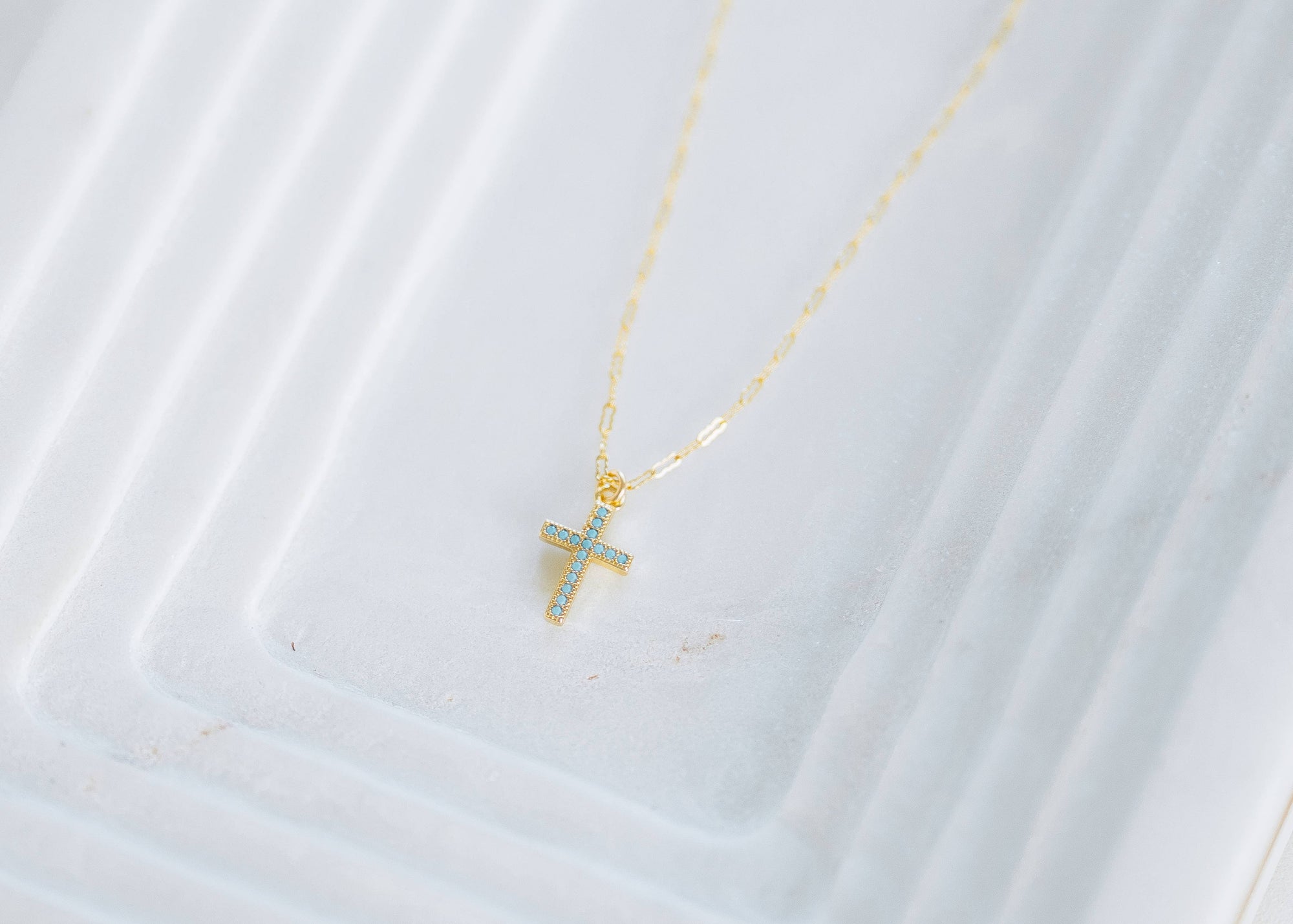 Reva Grey- Stevie Cross Necklace