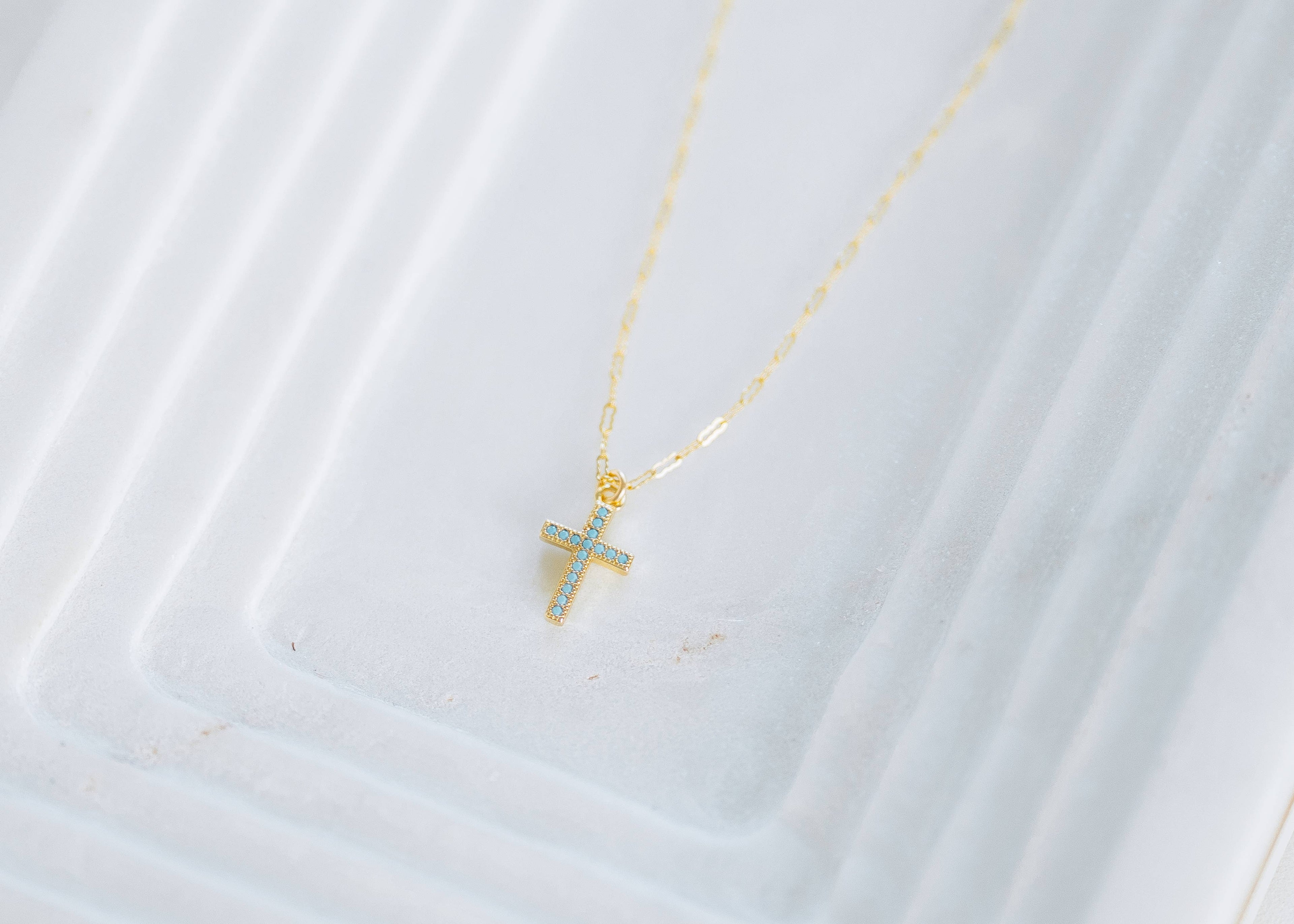 Reva Grey- Stevie Cross Necklace