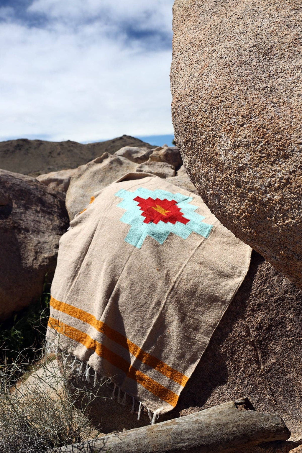 Tribe and True- Taos Two (Mesa- Aqua) // Handwoven Blanket