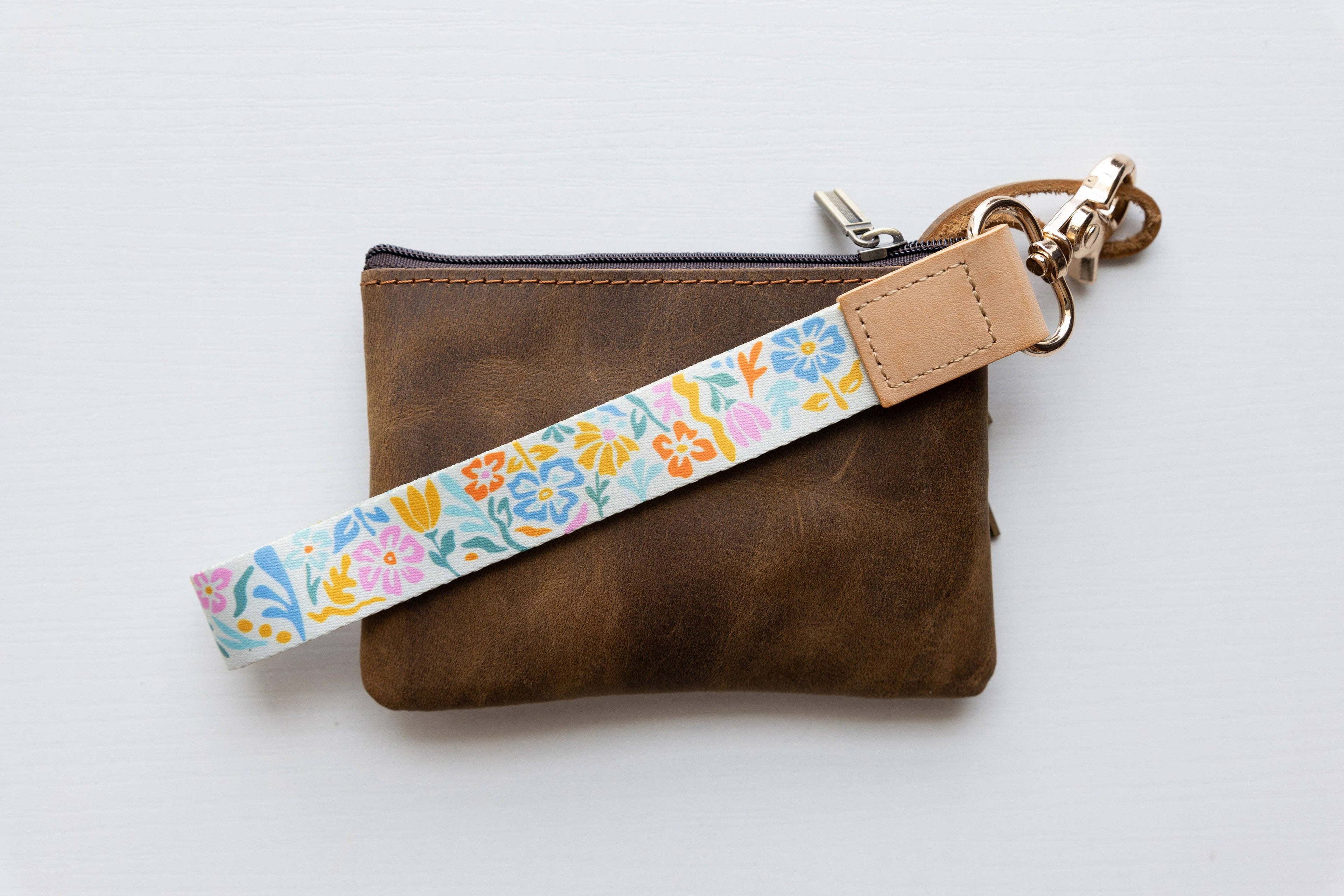 Wildtree- Summer Floral Wristlet Keychain - Floral Printed Design