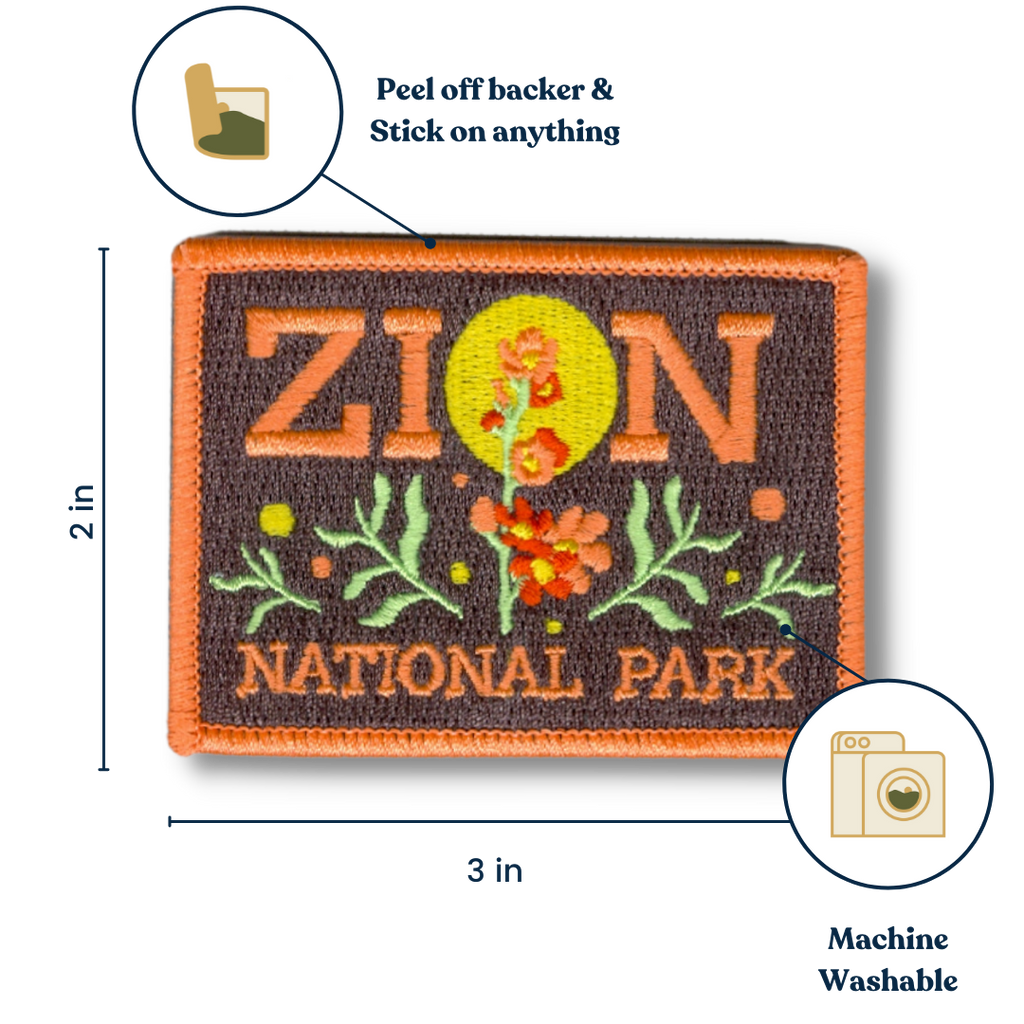 Outpatch- Zion National Park Wildflowers stick-on patch
