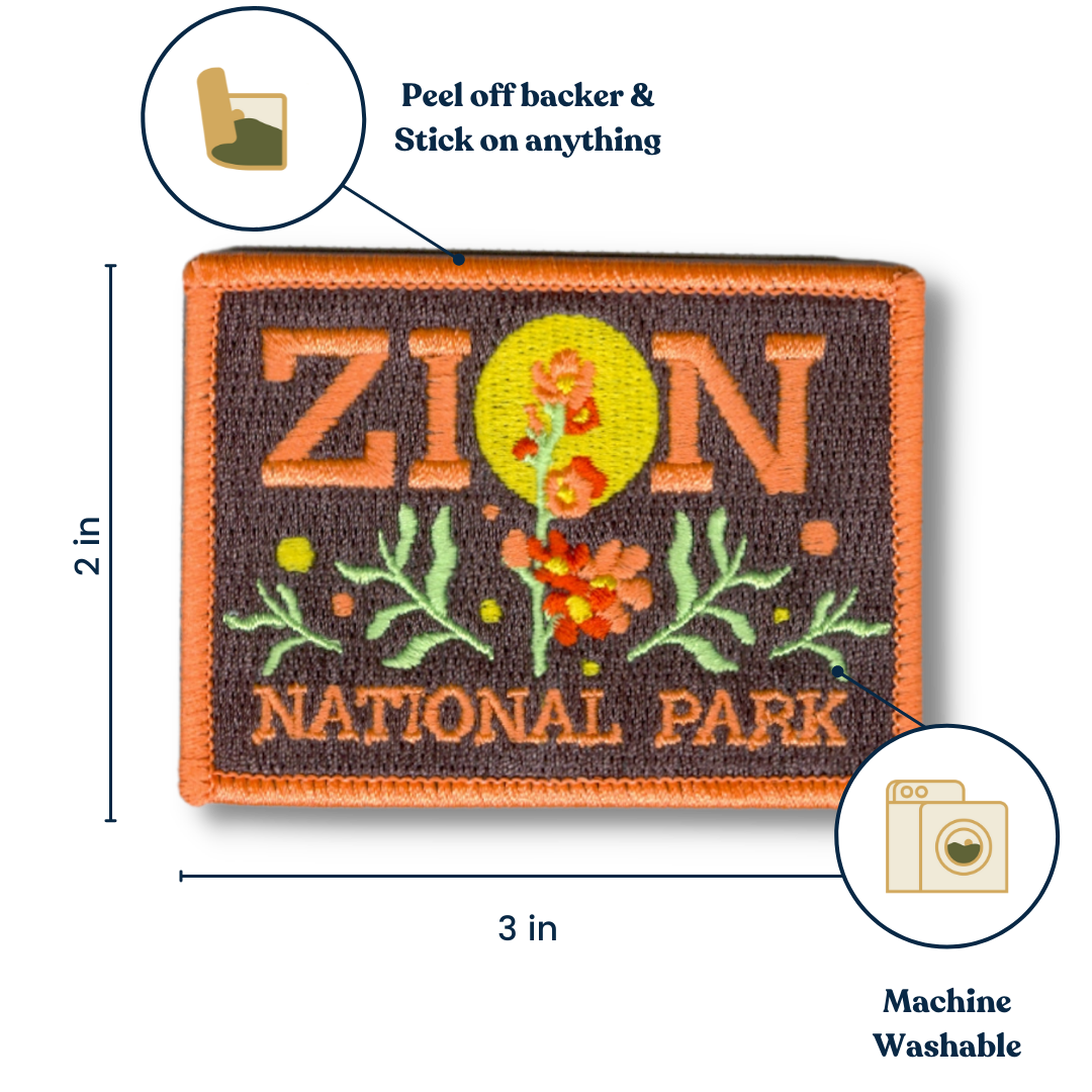 Outpatch- Zion National Park Wildflowers stick-on patch