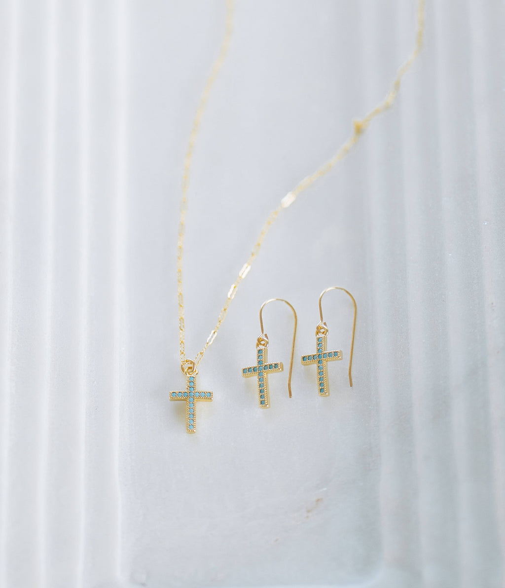 Reva Grey- Stevie Cross Necklace