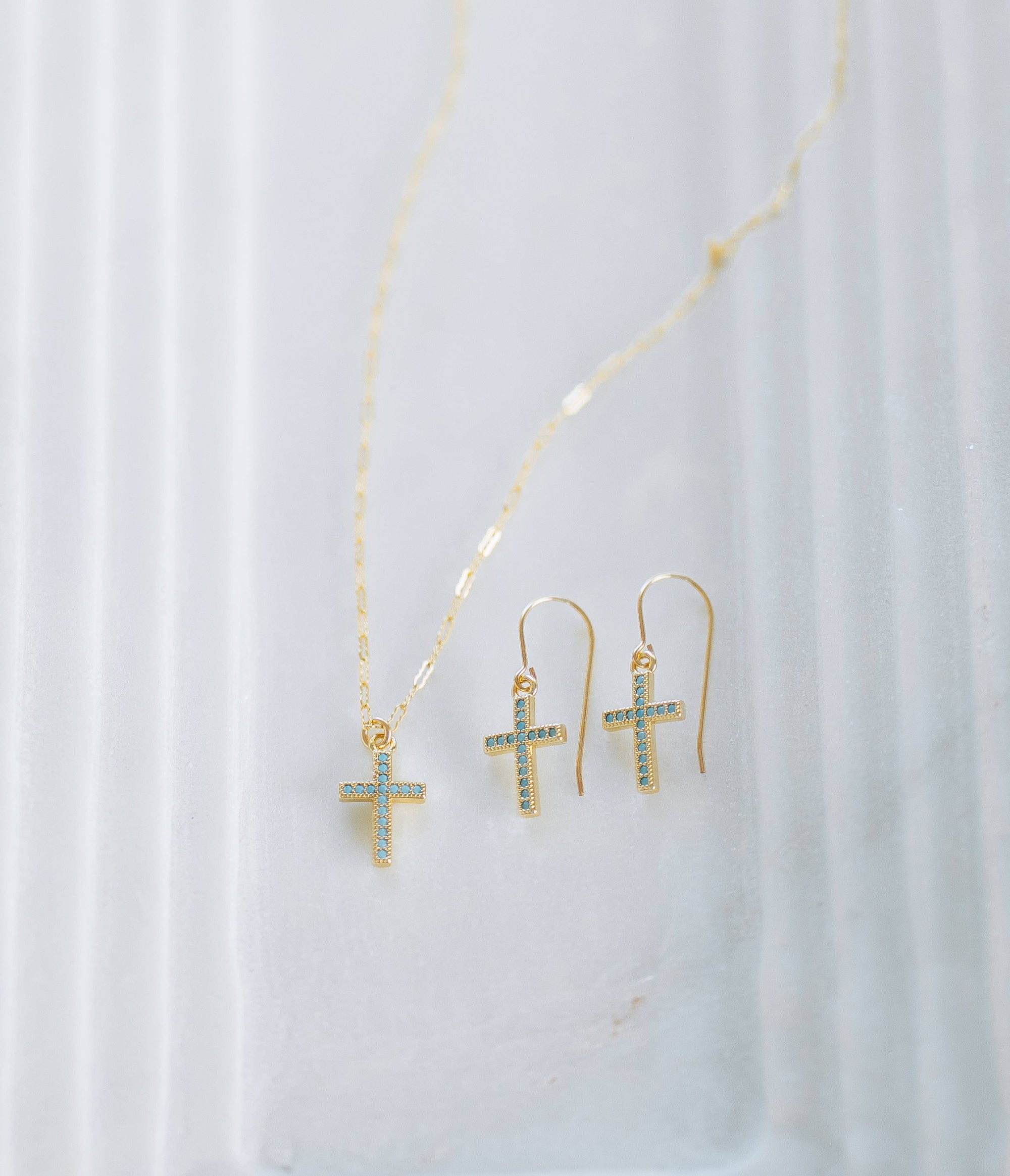 Reva Grey- Stevie Cross Necklace