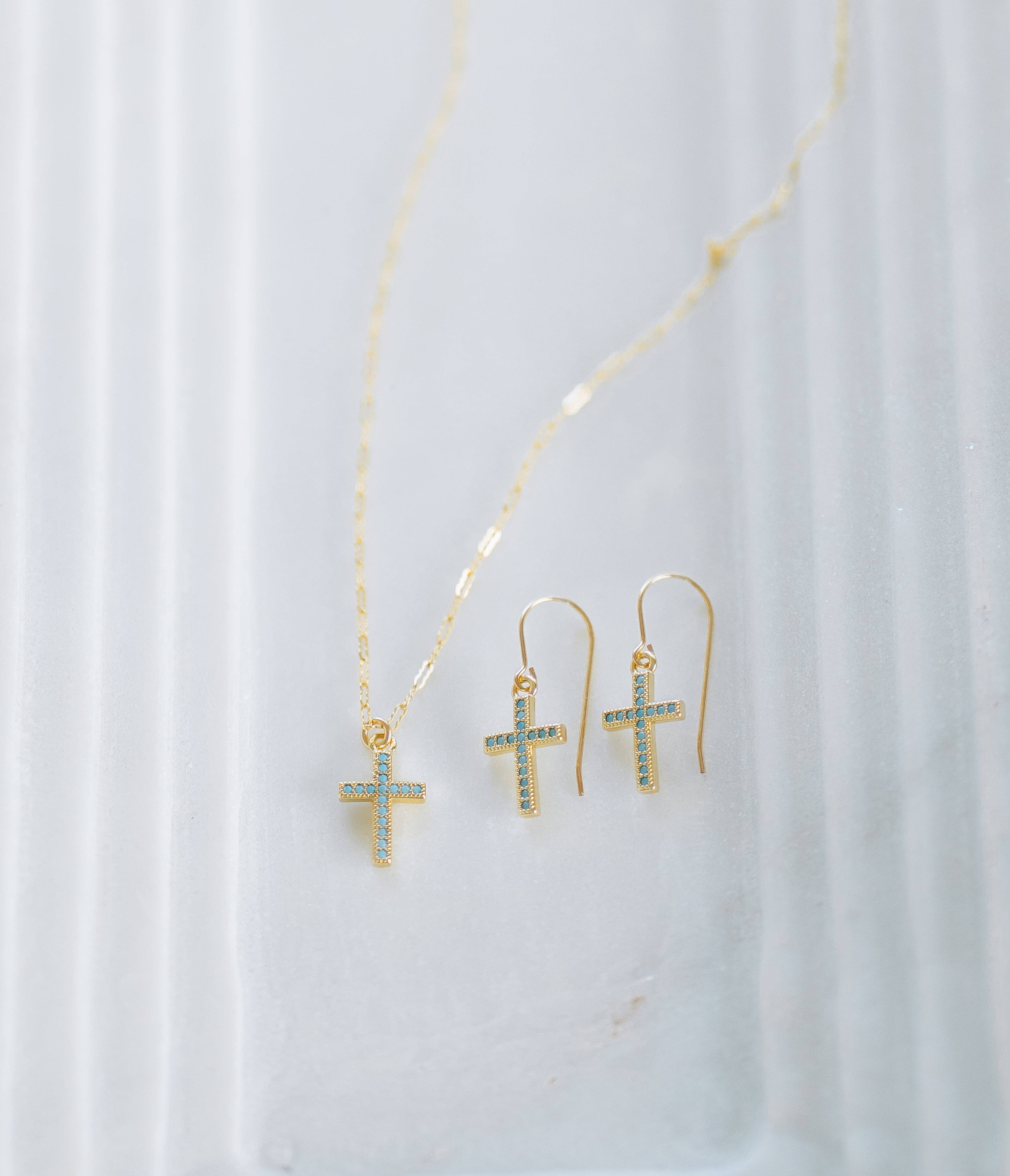 Reva Grey- Stevie Cross Necklace
