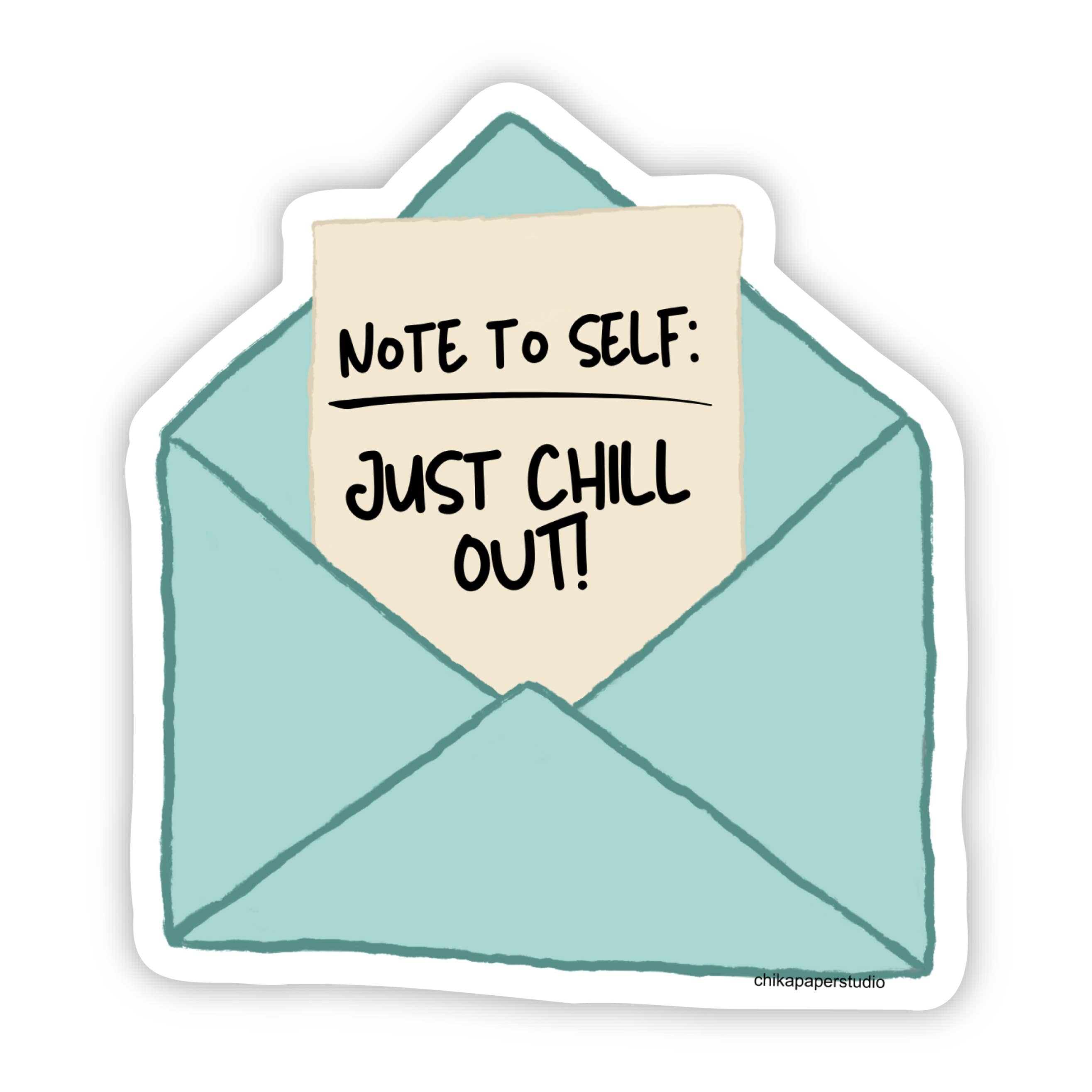 Chika Paper Studio- Note to Self Sticker