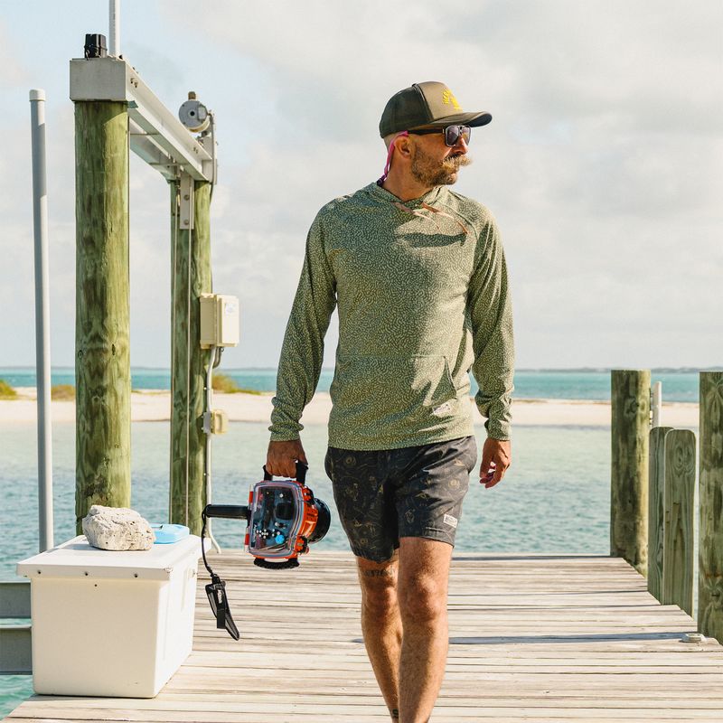 Howler Bros- Loggerhead Hoodie Pond Patterns