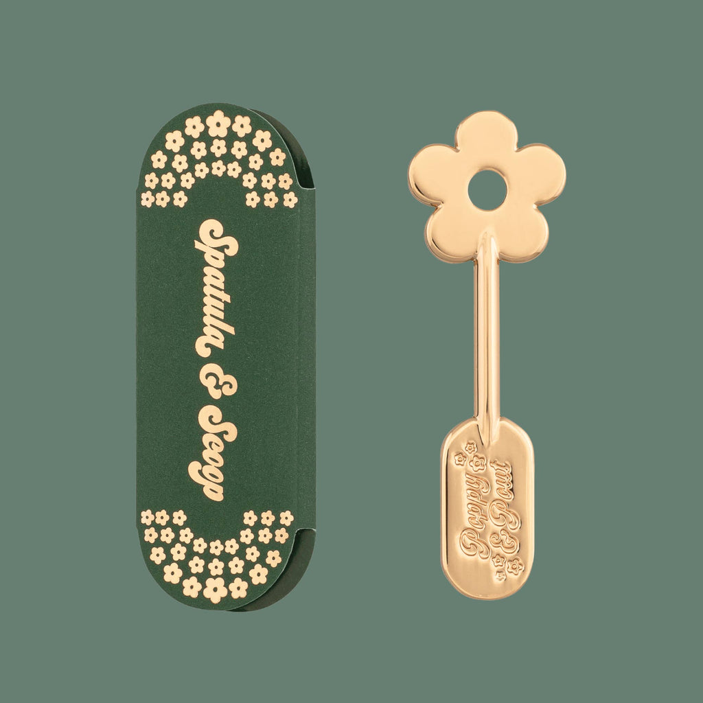 Poppy & Pout- Lip Care Spatula, Gold Daisy