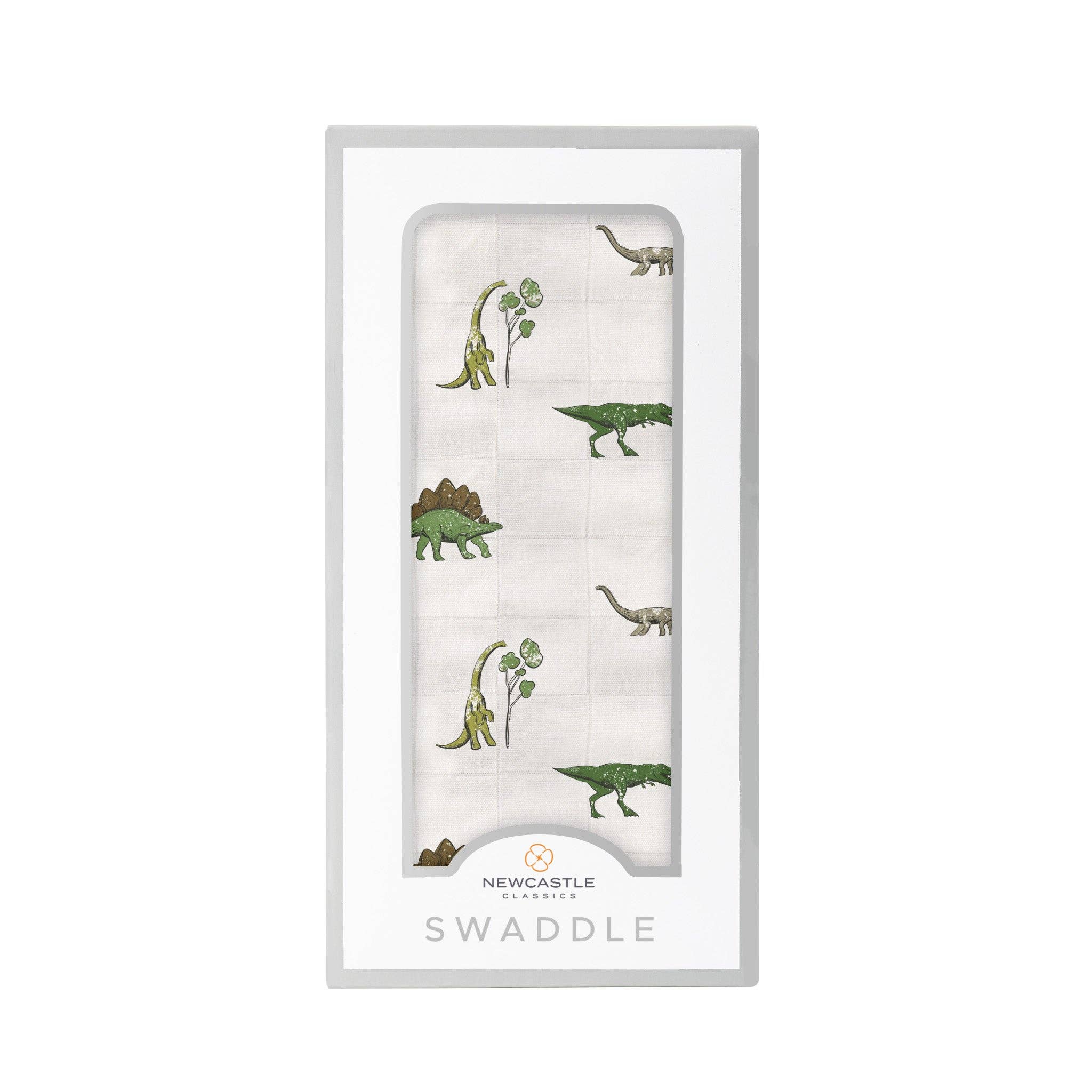 Newcastle Classics- Dino Days Cotton Muslin Swaddle