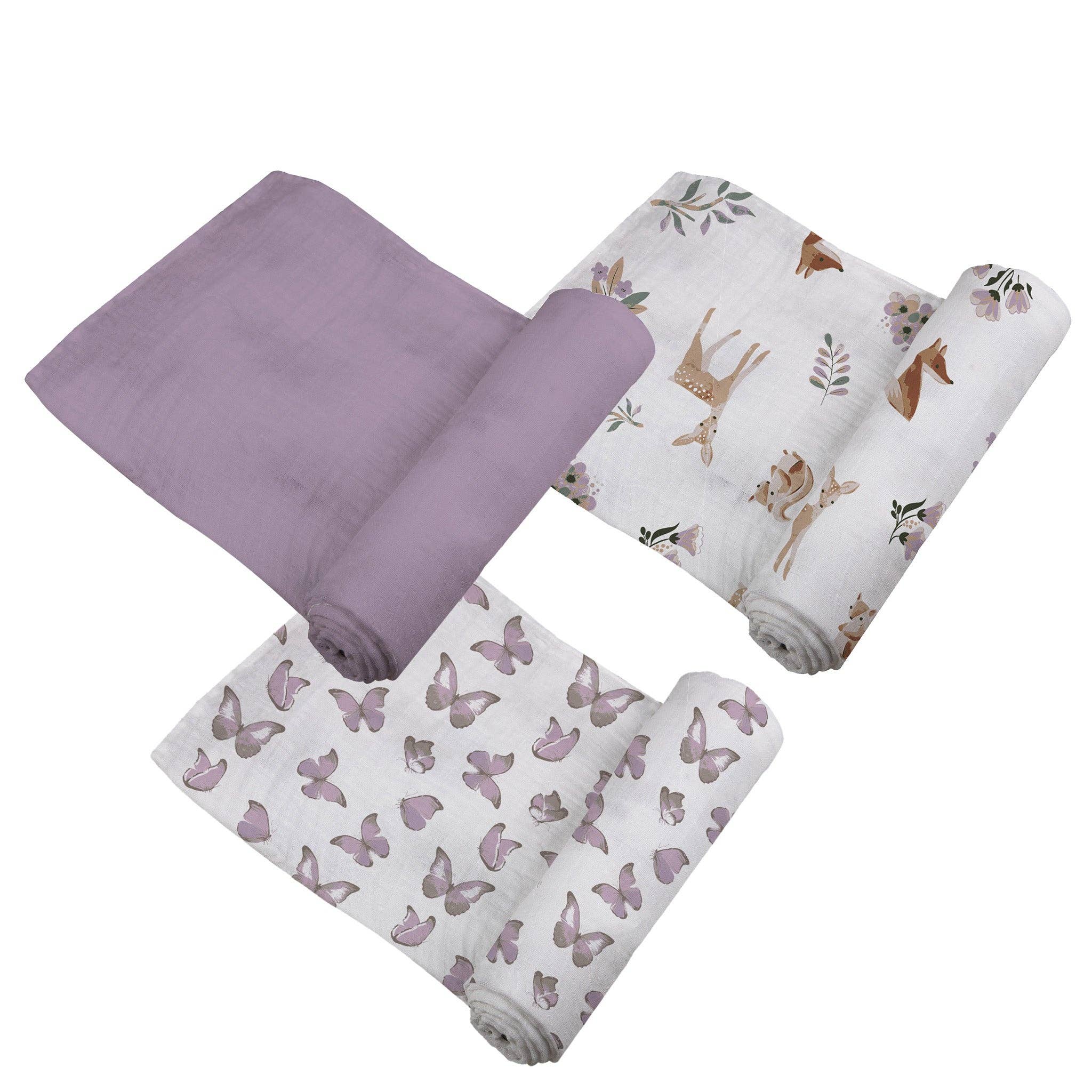 Newcastle Classics- Mountain Meadow Swaddle 3 Pack - Sierra Fox & Deer