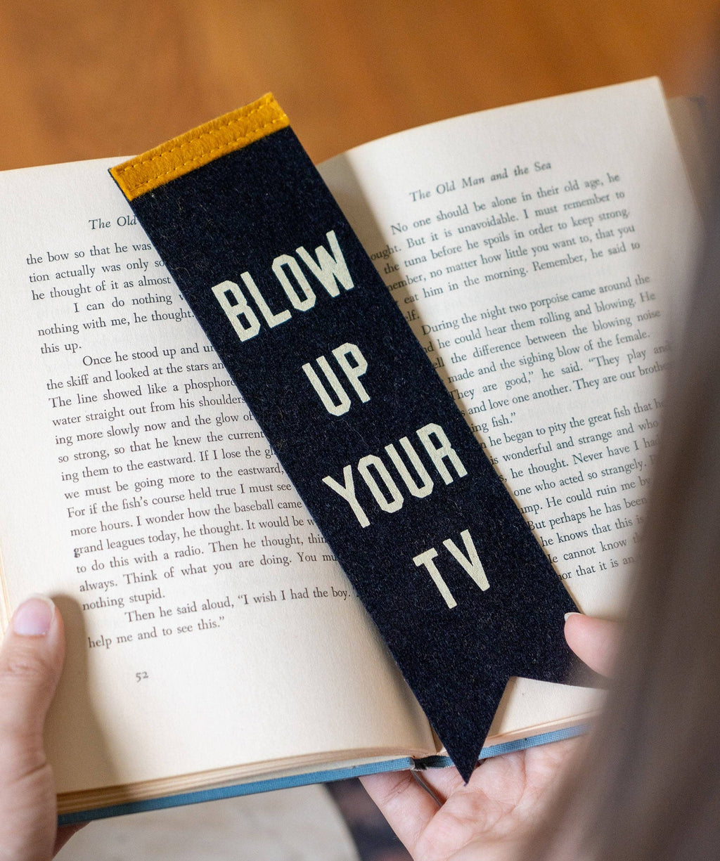 Oxford Pennant- Blow Up Your TV Bookmark • John Prine x Oxford Pennant