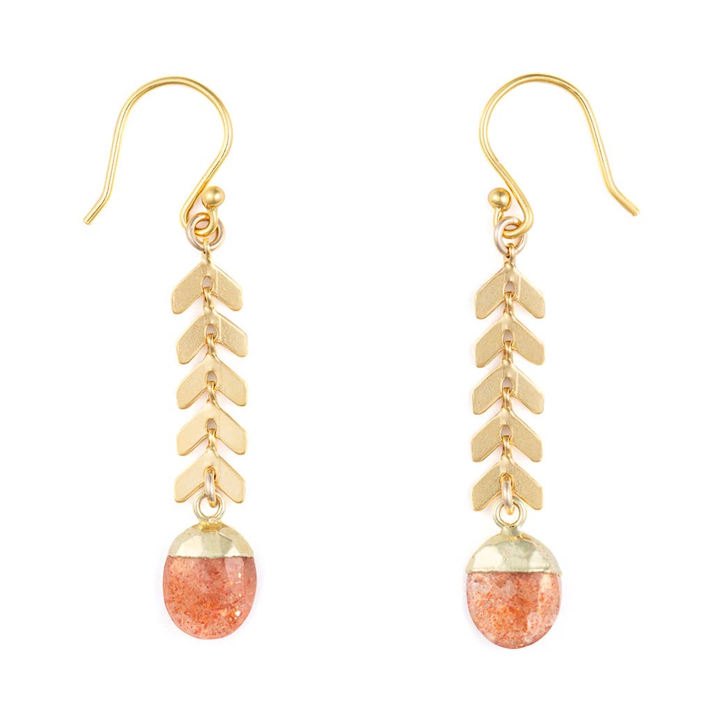 Bronwen Jewelry- Gemstone Cascade Earrings