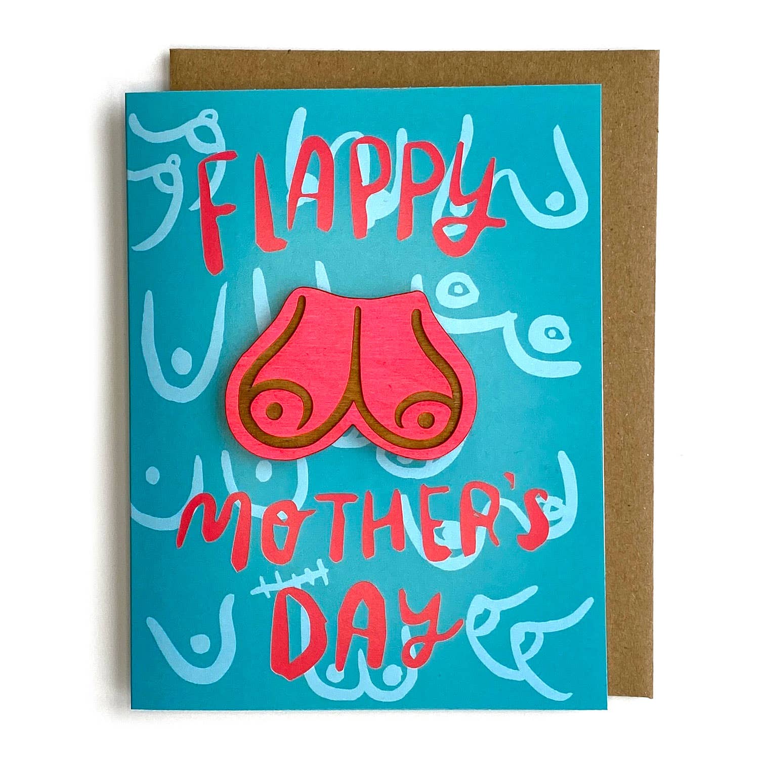SnowMade- Flappy Mother's Day Boob Magnet w/ Card