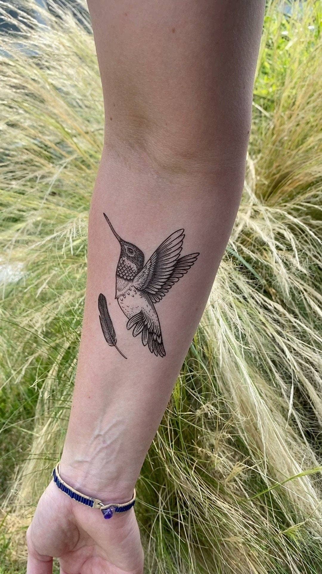NatureTats- Hummingbird Temporary Tattoo