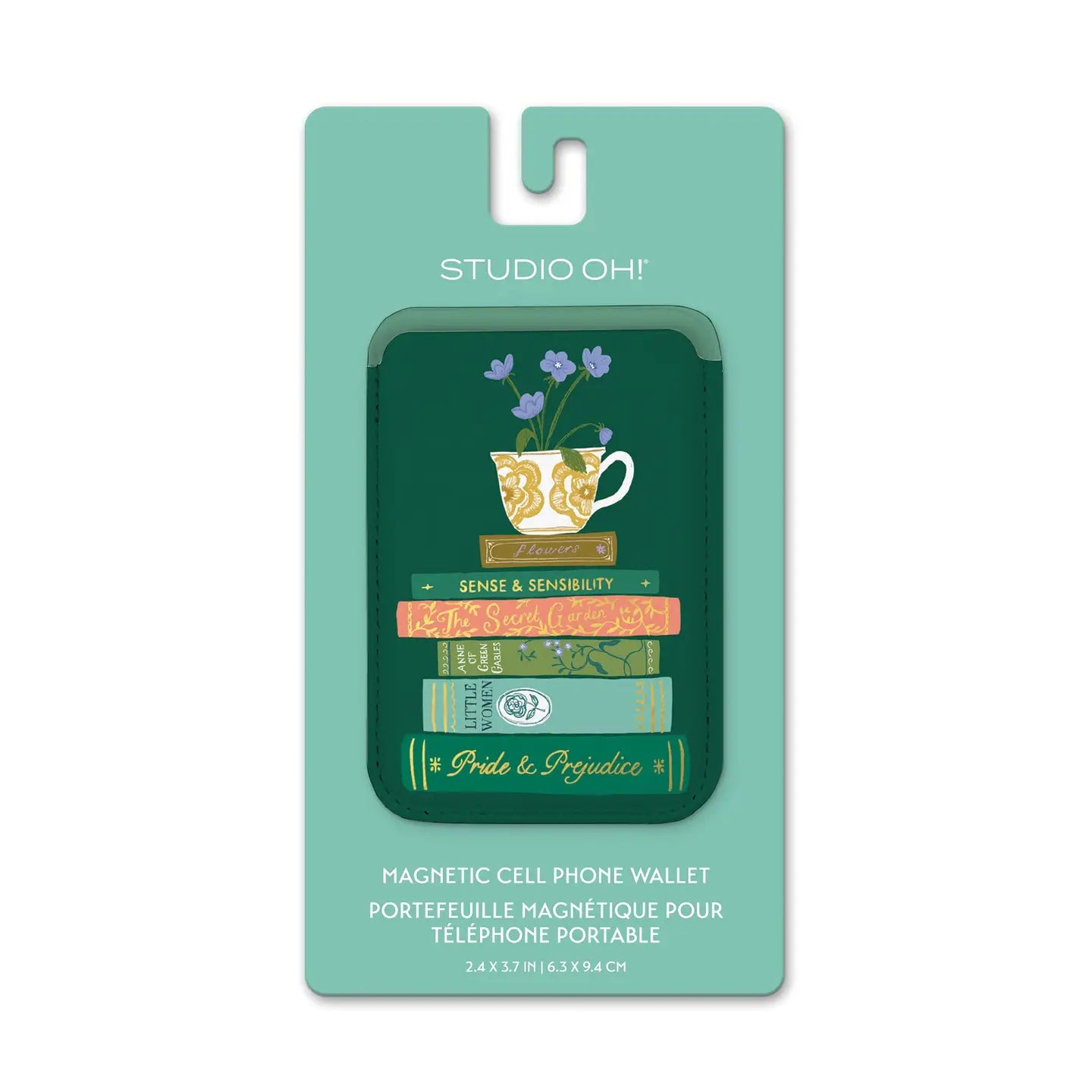 Studio Oh!- Cozy Reads Magnetic Cell Phone Wallet
